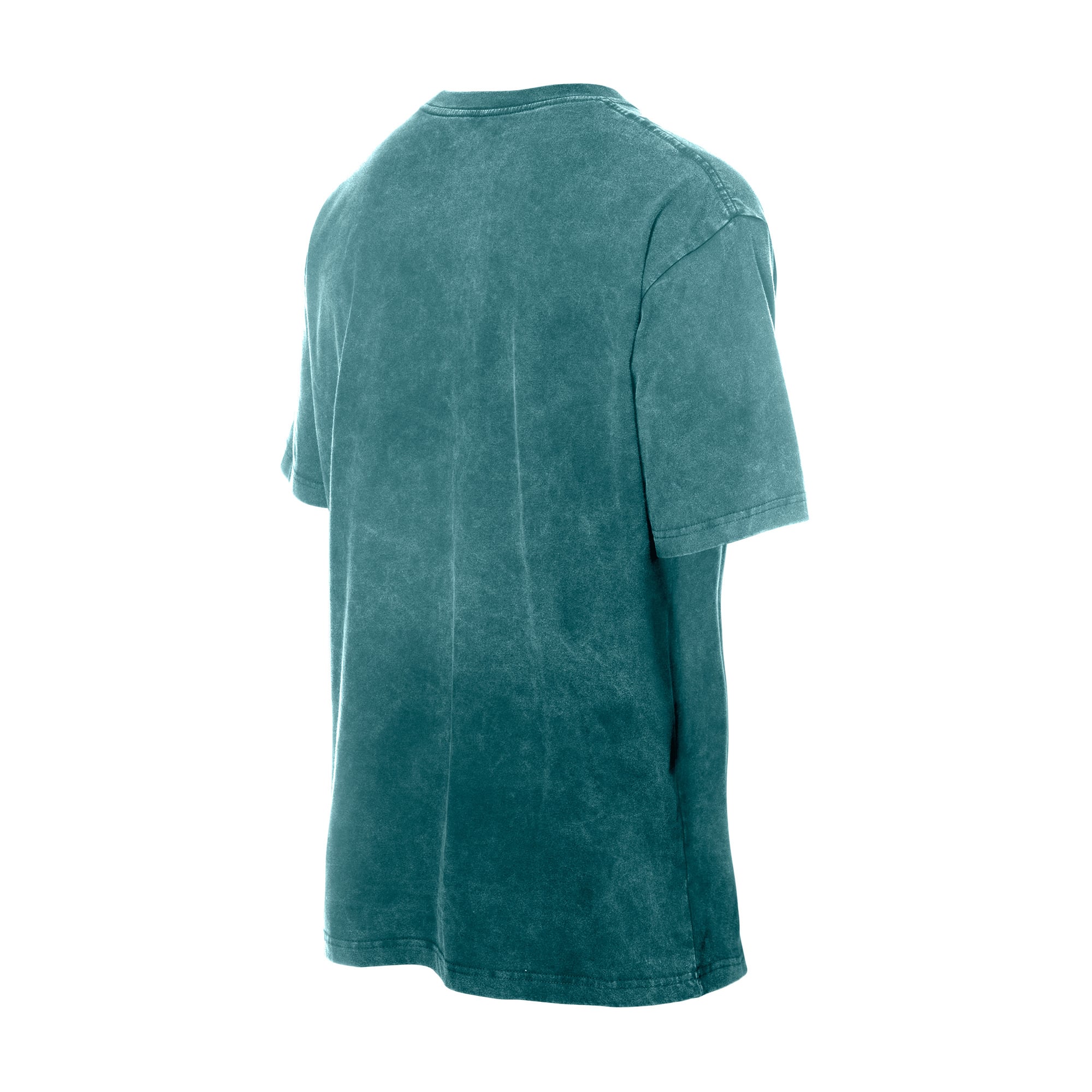 T-shirt homme New Era Aqua Miami Dolphins Throwback à délavage minéral