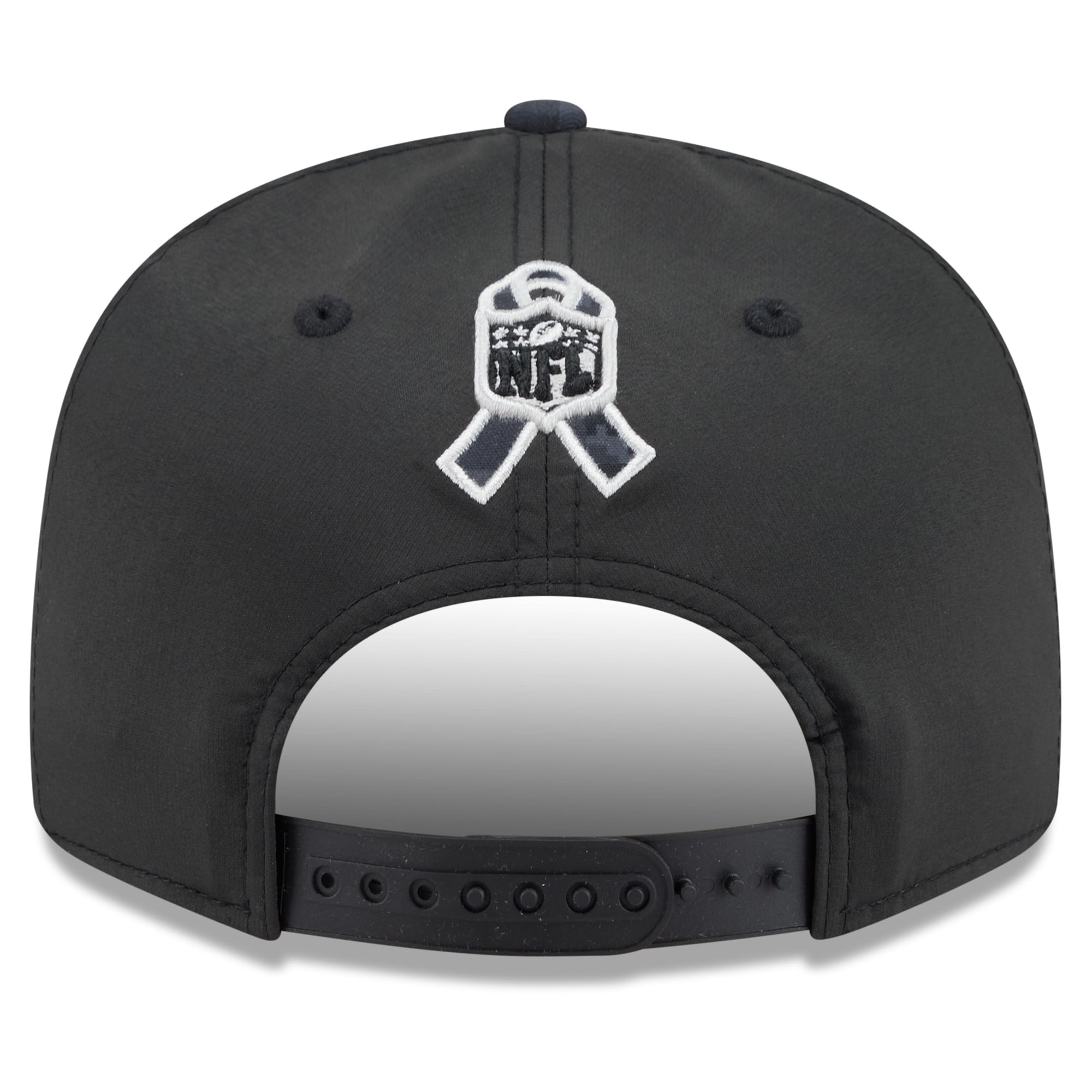 Casquette snapback New Era 9FIFTY noire pour homme, Miami Dolphins 2026 Salute To Service