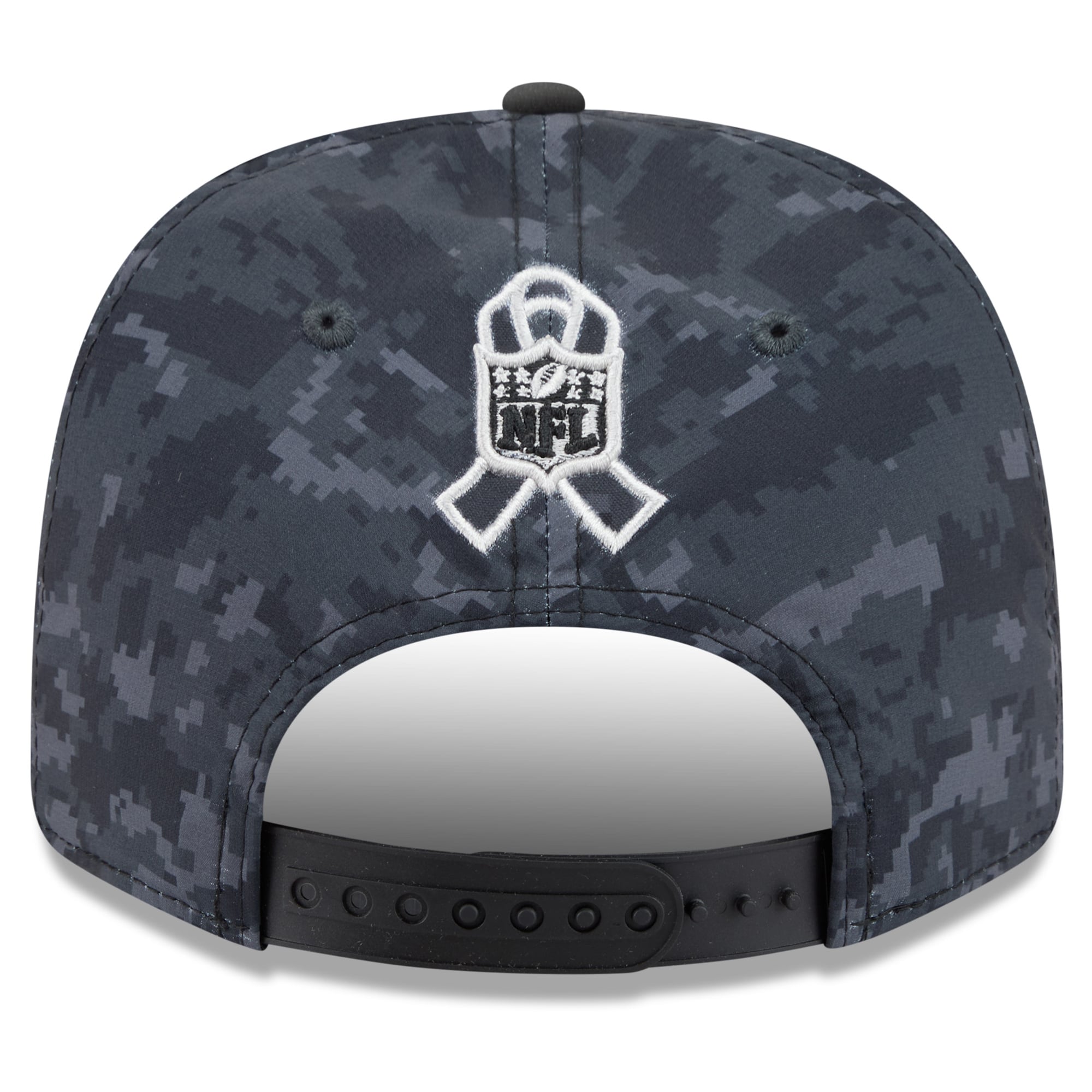 Casquette ajustable New Era noire pour homme Miami Dolphins 2026 Salute To Service 9SEVENTY