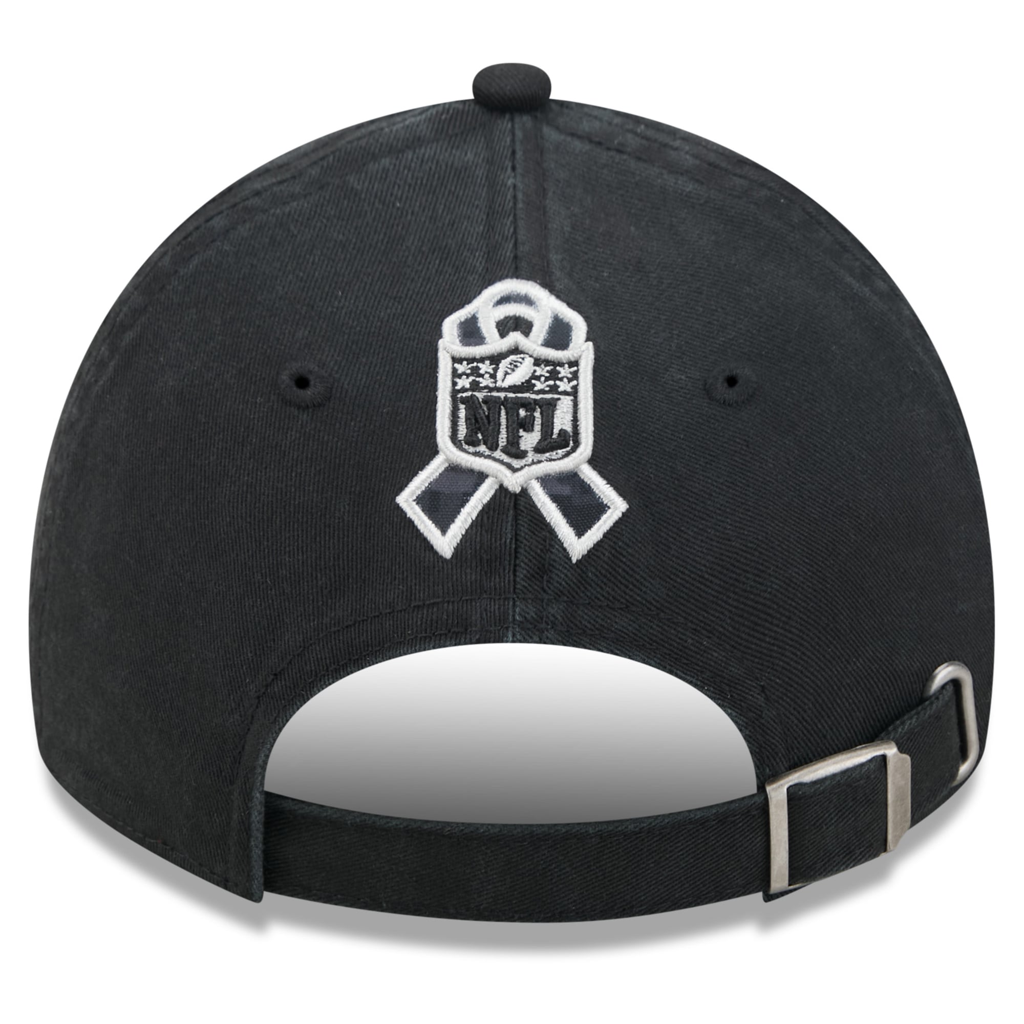 Casquette New Era noire pour homme Miami Dolphins 2026 Salute To Service, style classique décontracté et ajustable
