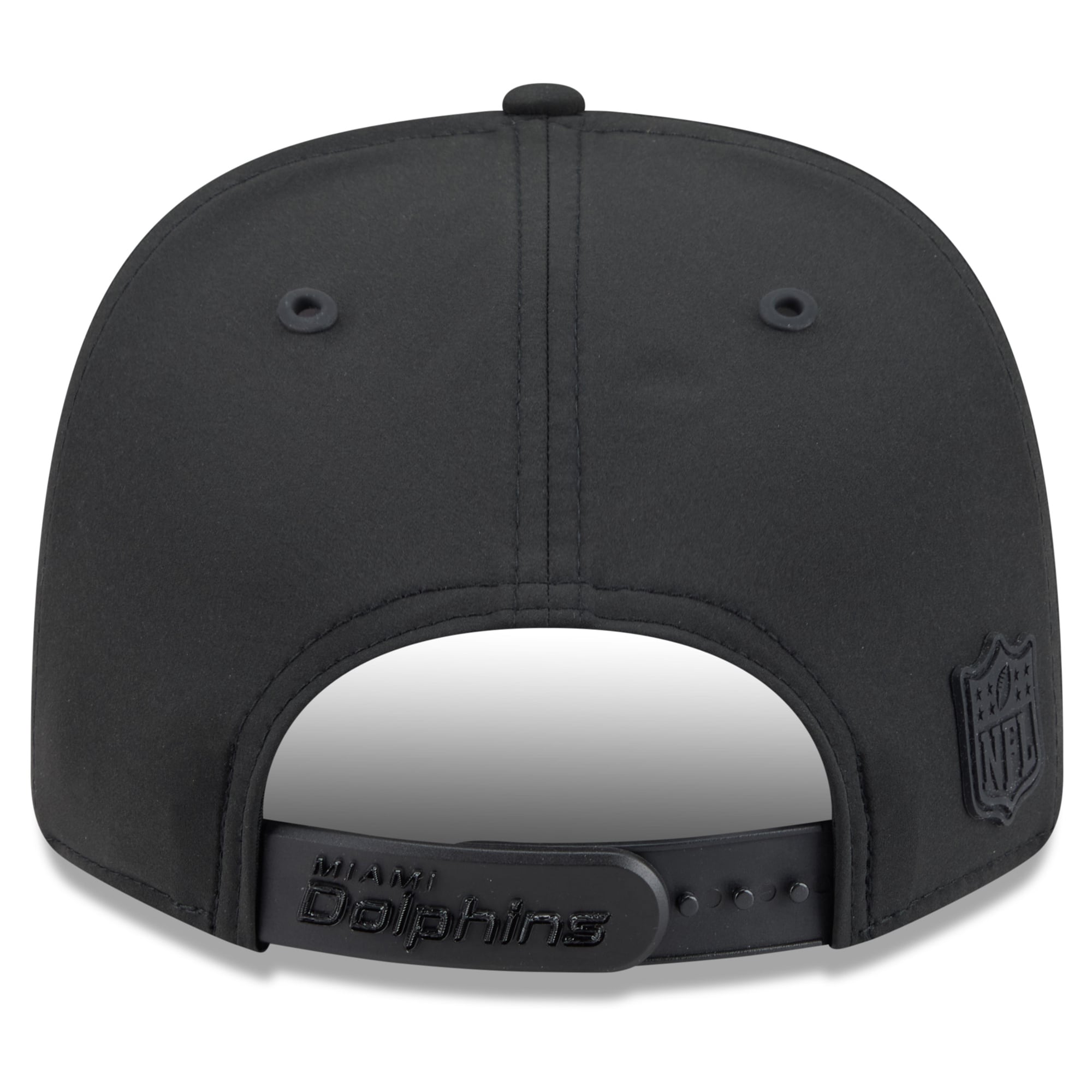 Casquette ajustable New Era noire Miami Dolphins 2026 Sideline 9SEVENTY pour homme