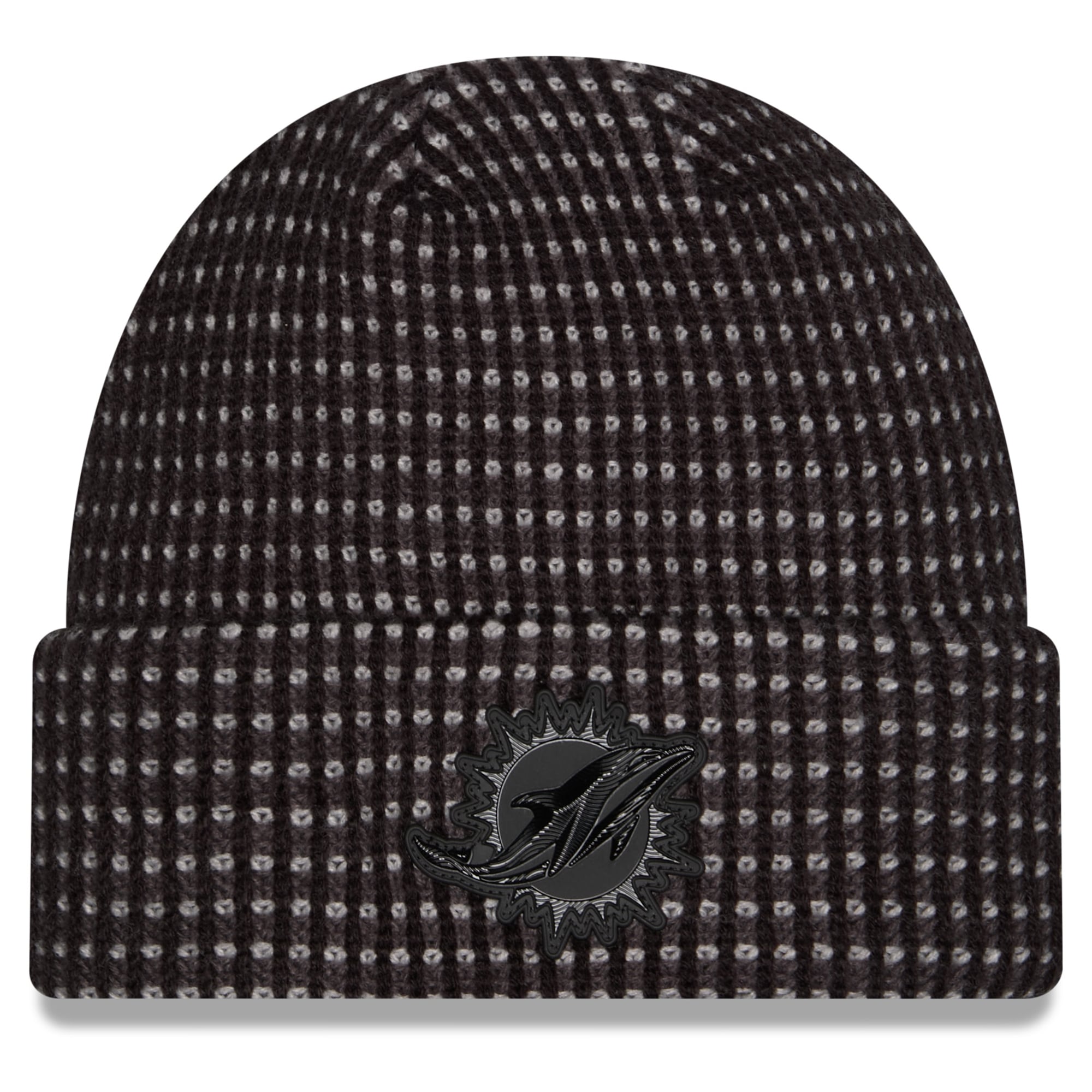 Bonnet à revers New Era noir Miami Dolphins 2026 pour homme