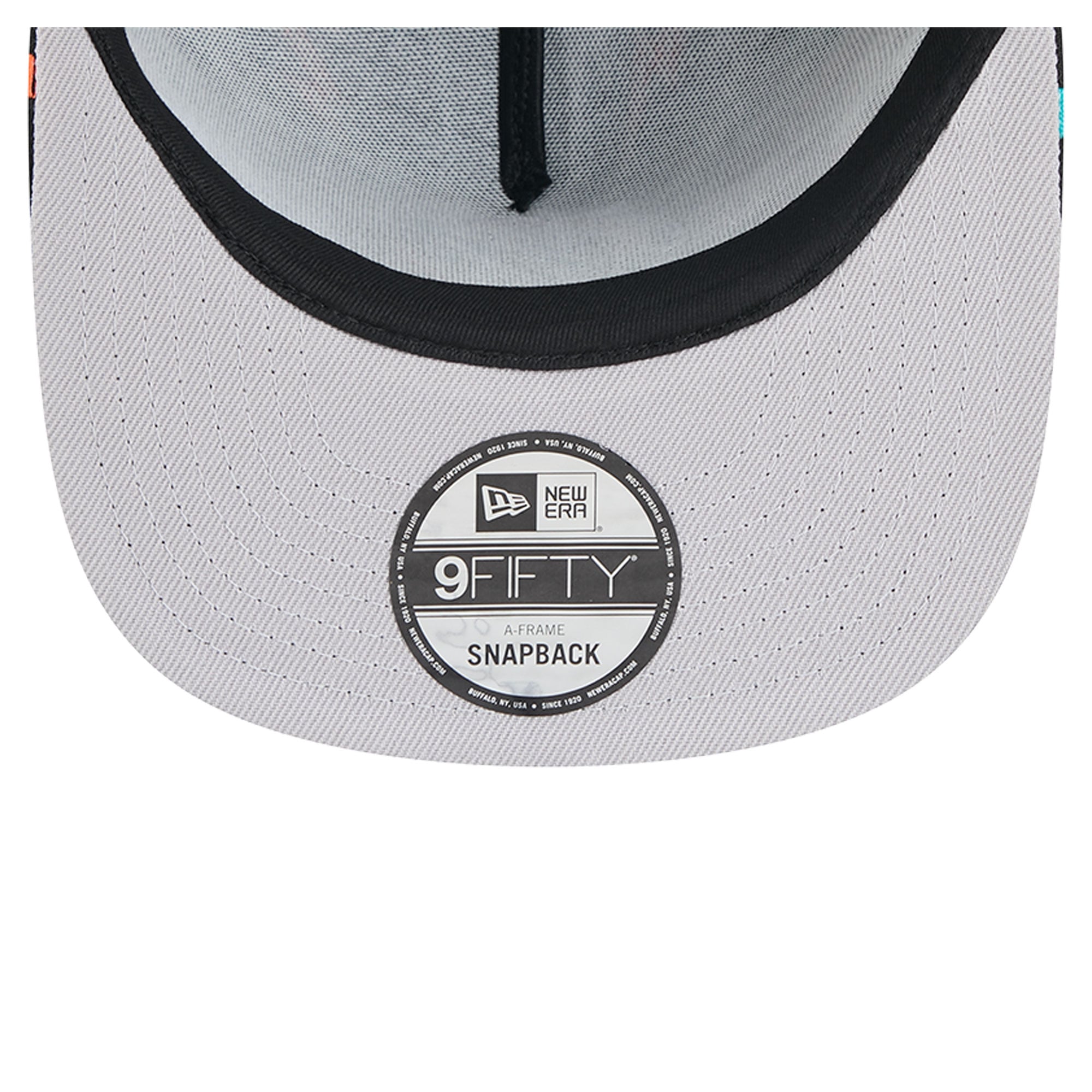 Men's New Era Black Miami Dolphins Bolt A-Frame 9FIFTY Snapback Hat