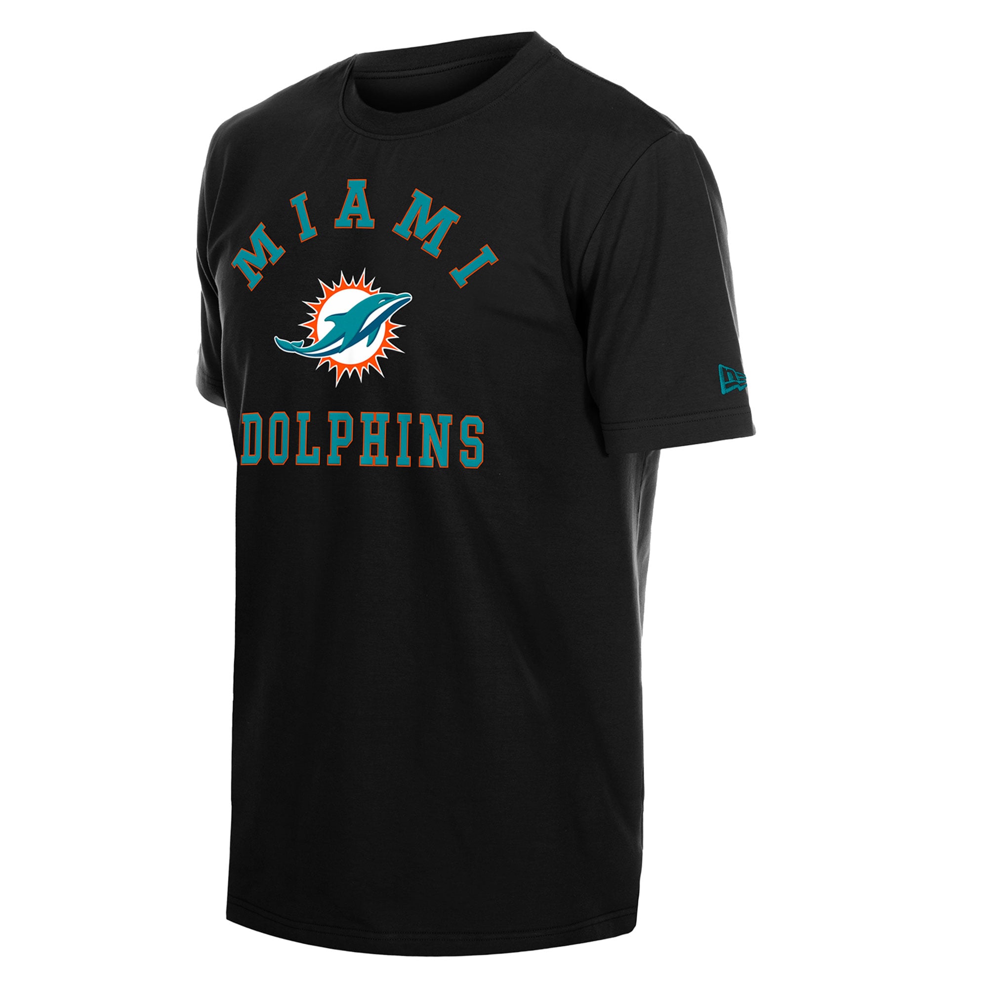 Men's New Era Black Miami Dolphins Functional Fandom T-Shirt