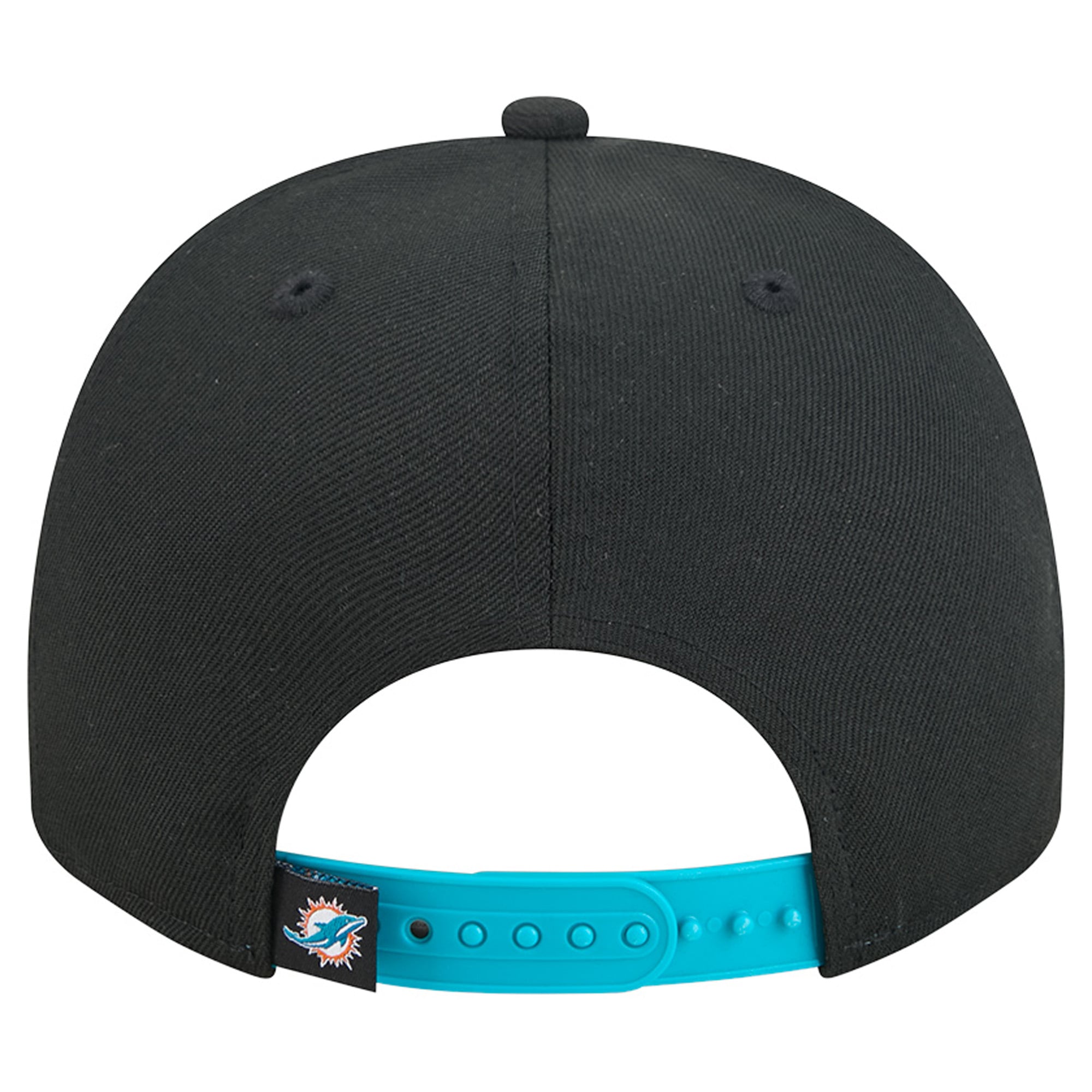 Men's New Era Black Miami Dolphins Proud A-Frame 9FIFTY Snapback Hat