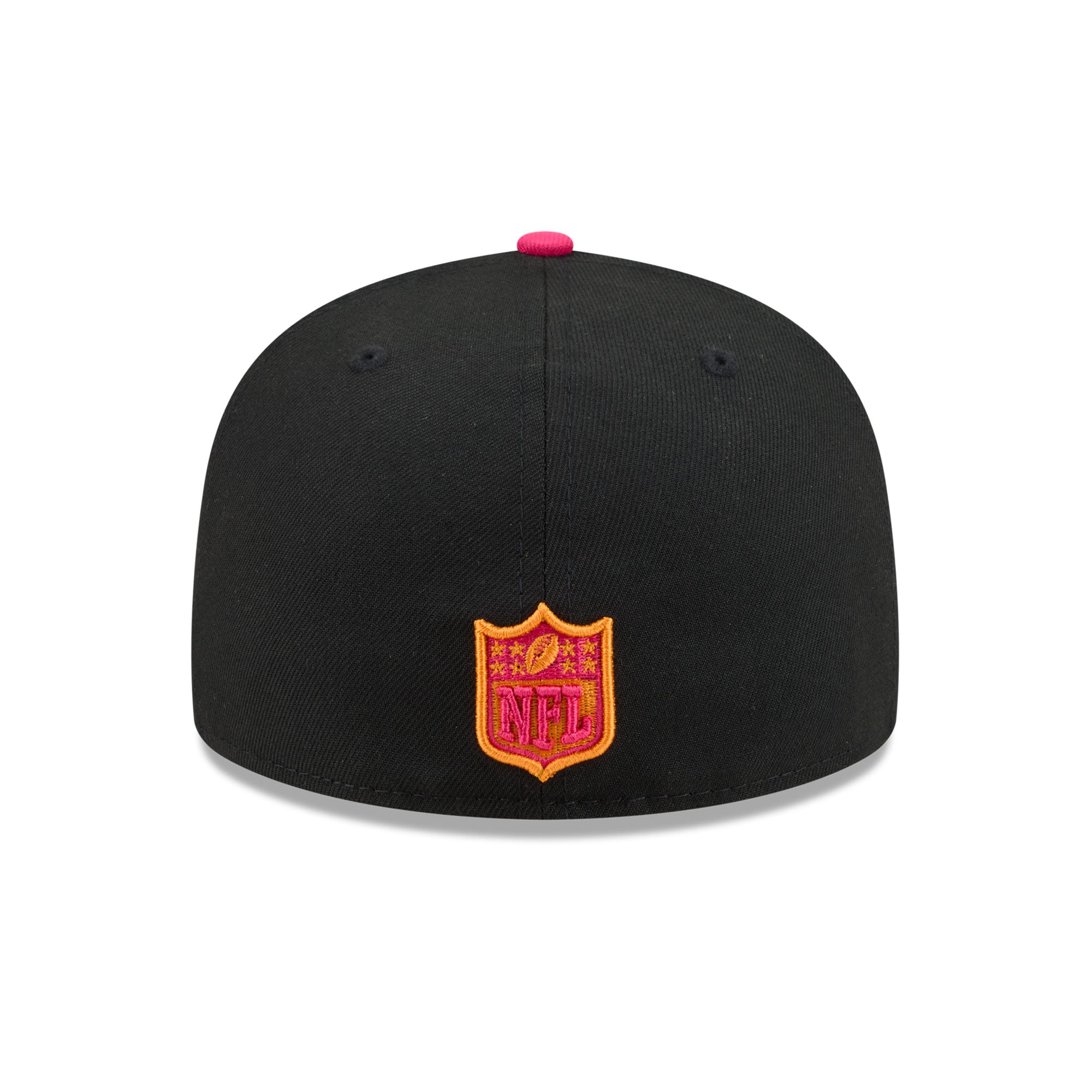 Casquette ajustée New Era 59FIFTY pour homme, noire et rose, Miami Dolphins, édition spéciale Jour des Morts