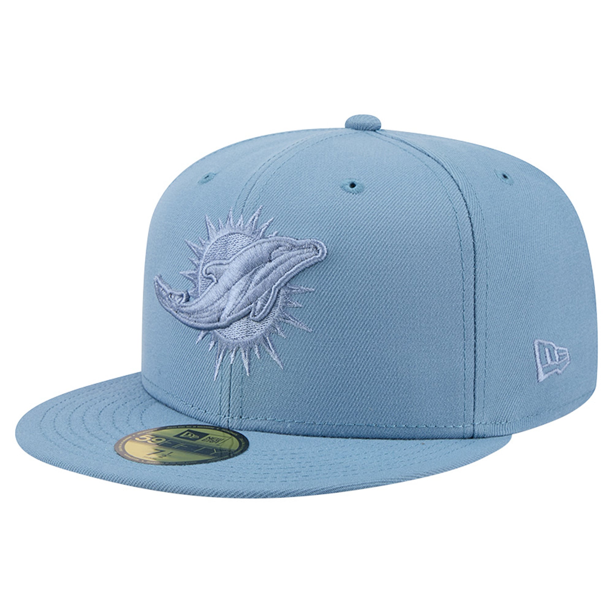 Casquette ajustée New Era 59FIFTY crème pour homme, Miami Dolphins, coloris assorti