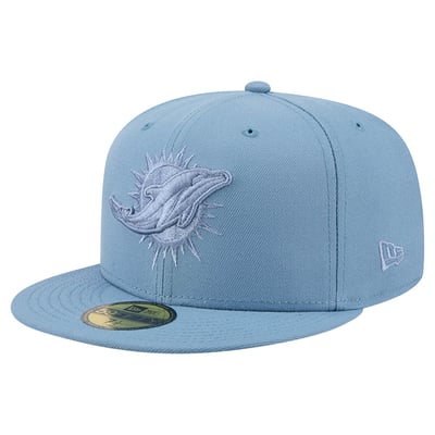 Miami Dolphins New Era Color Pack 59FIFTY Fitted Hat - Blue
