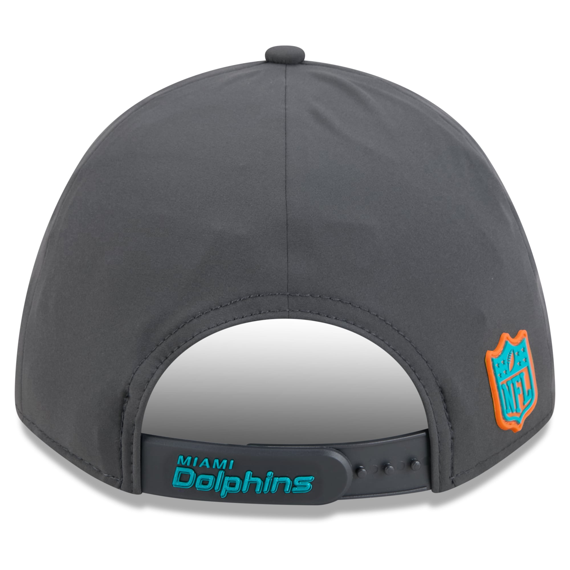 Casquette ajustable New Era 9FORTY M-Crown pour homme, couleur anthracite, Miami Dolphins 2026, idéale pour les temps froids.
