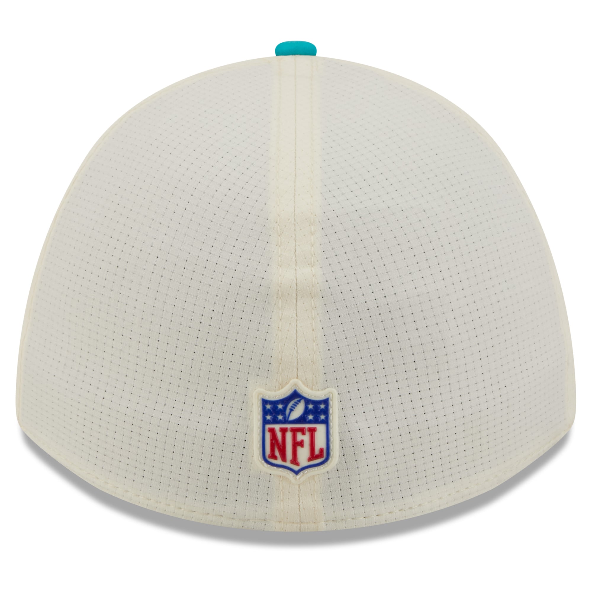 Men's New Era Cream/Aqua Miami Dolphins 2026 NFL Training Camp 39THIRTY Flex Hat