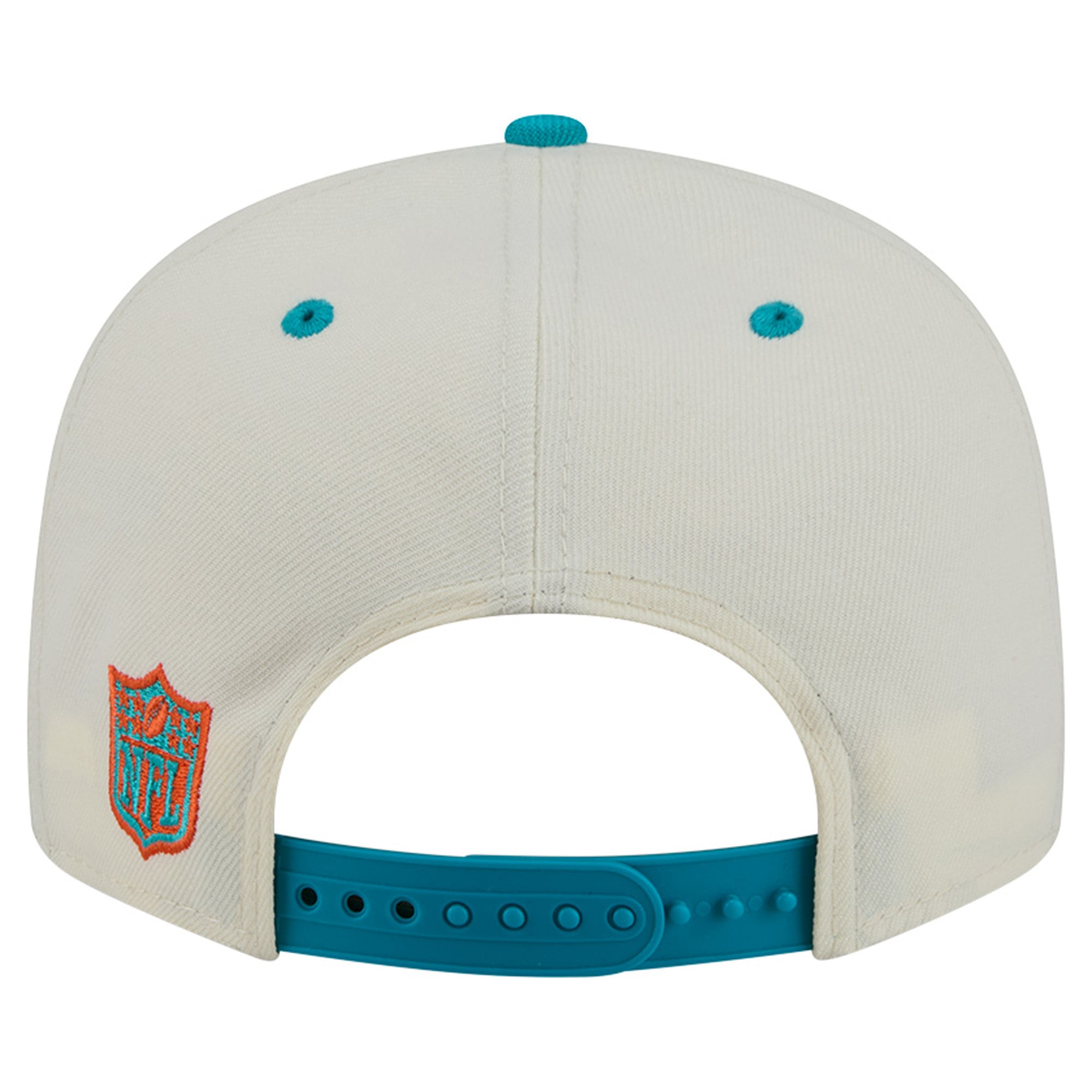 Casquette snapback New Era crème/turquoise Miami Dolphins Classic 9FIFTY pour homme