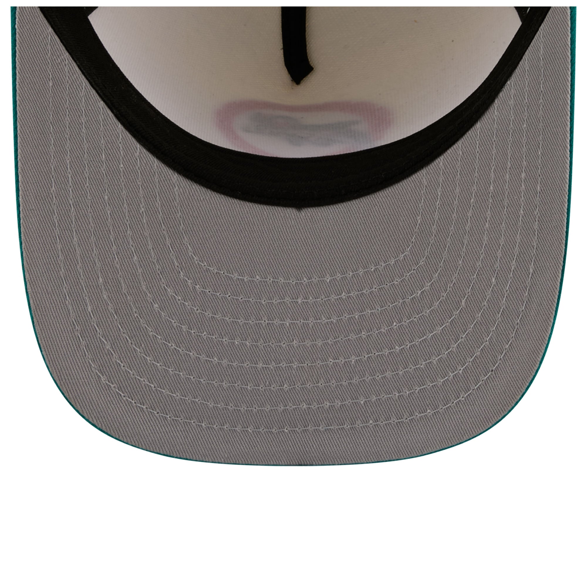 Men's New Era Cream/Aqua Miami Dolphins Throwback A-Frame 59FIFTY Fitted Hat