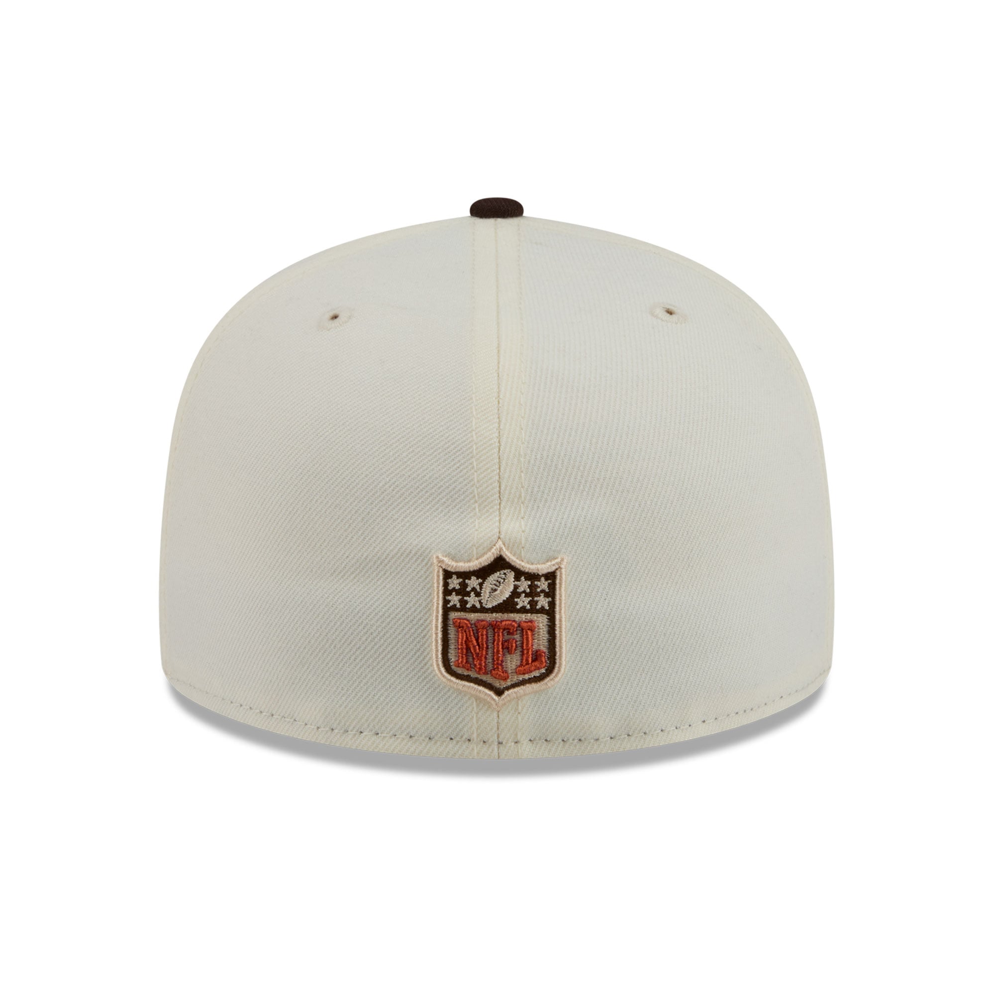 Casquette ajustée New Era 59FIFTY pour homme, couleur crème/marron, Miami Dolphins, motif citrouille épicée