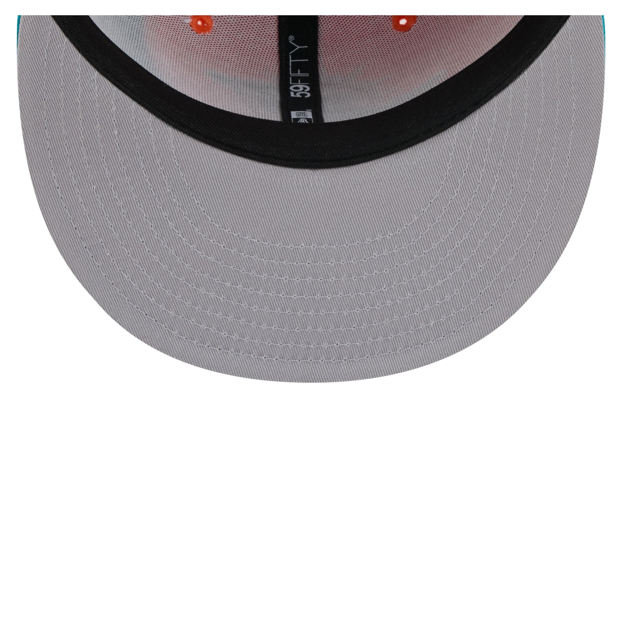 Casquette ajustée New Era Shock 59FIFTY pour homme, orange/turquoise, Miami Dolphins