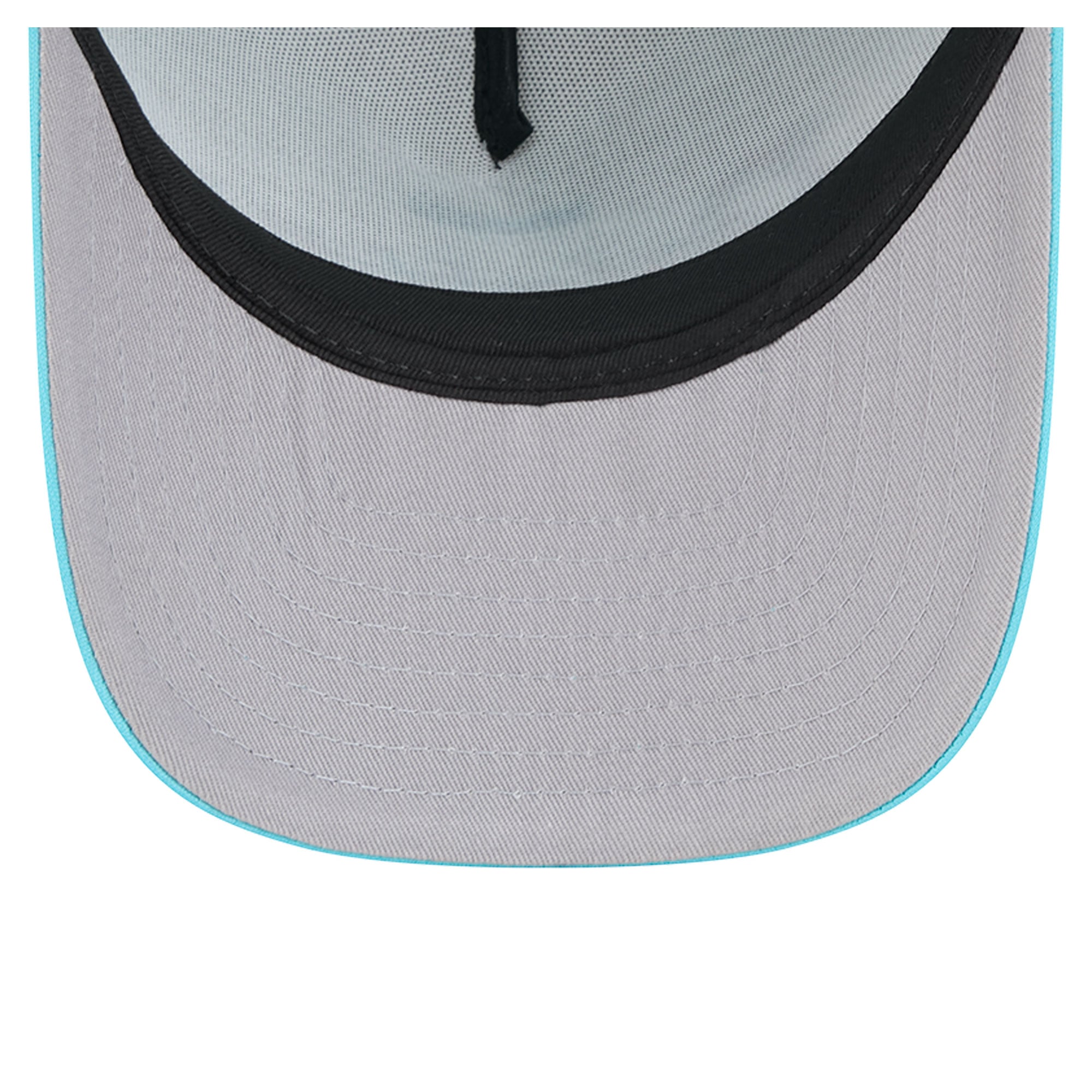 Casquette trucker New Era 9FIFTY Snapback blanche et turquoise Miami Dolphins pour homme