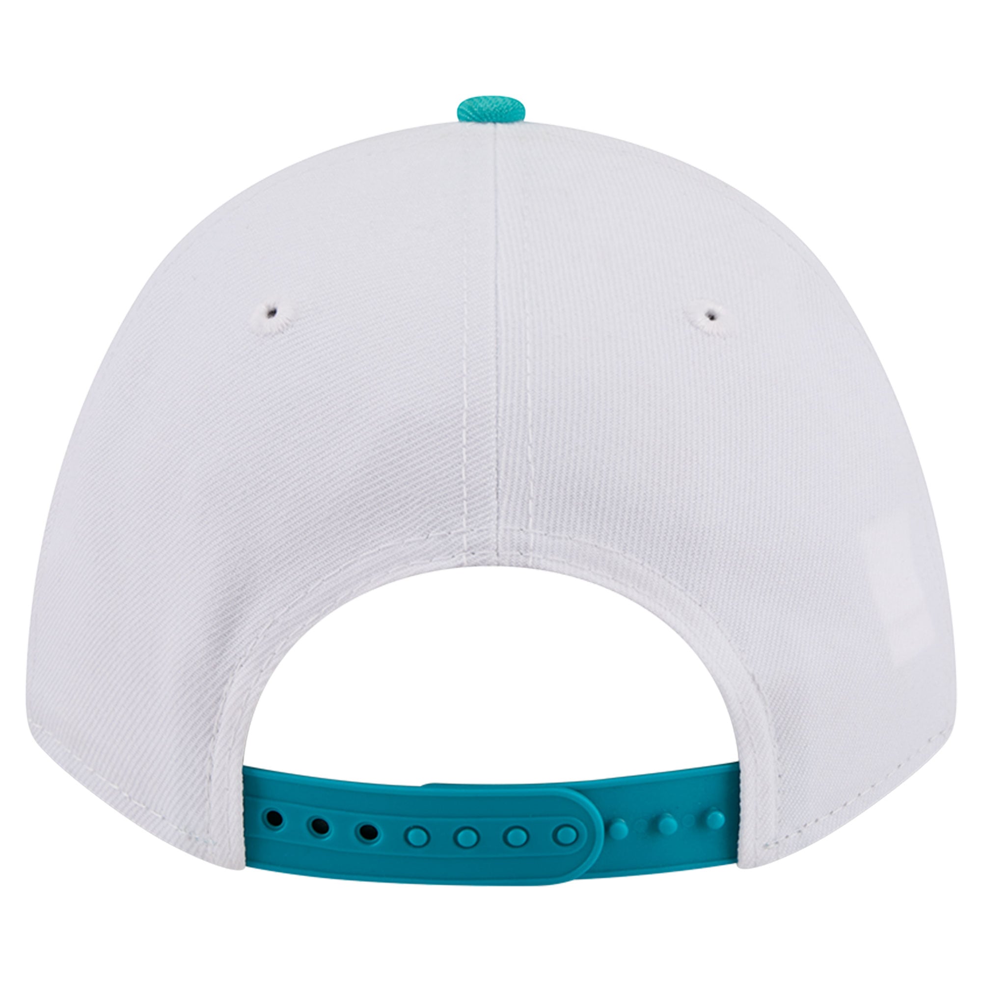 Men's New Era White/Aqua Miami Dolphins Loyal 9FORTY M-Crown Adjustable Hat
