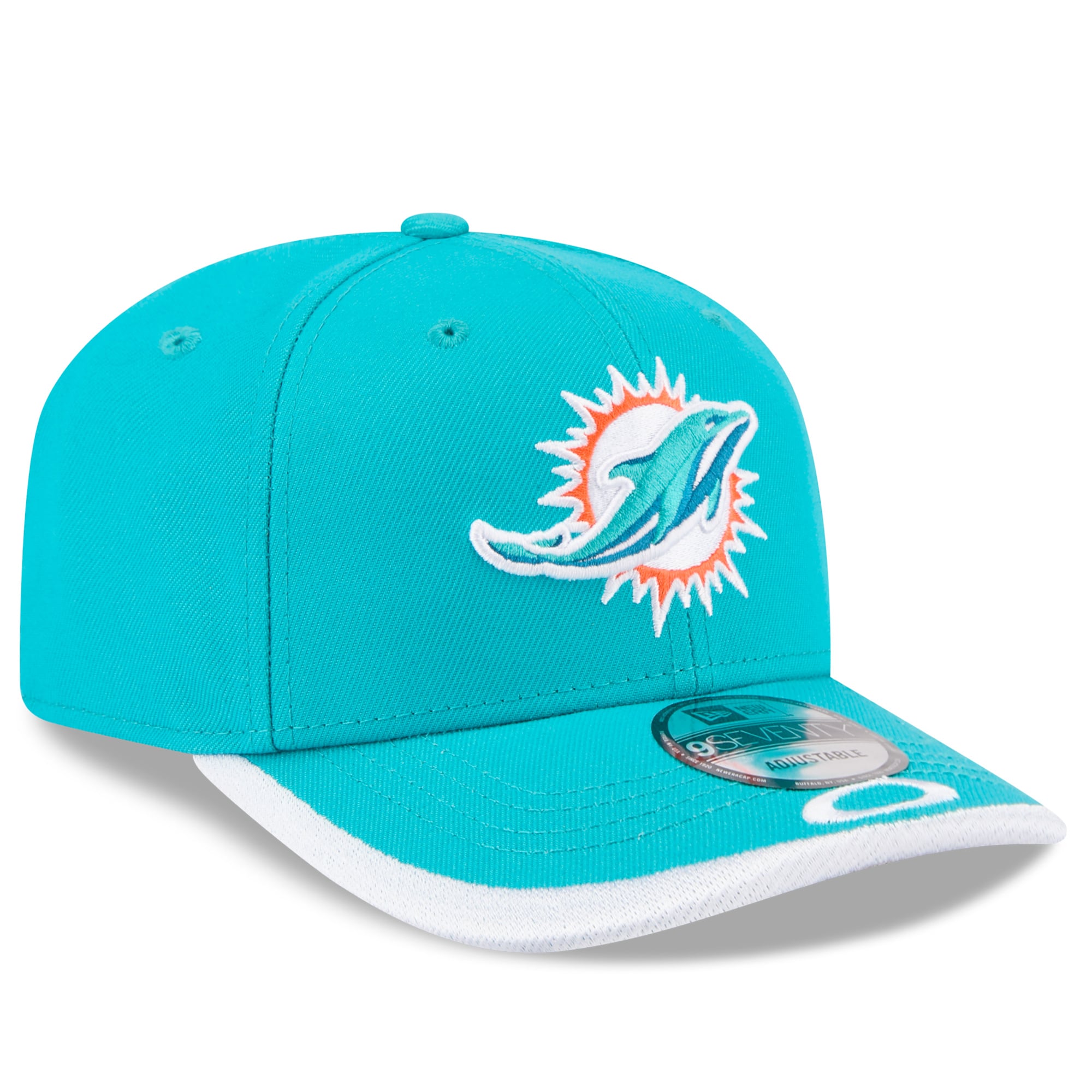 Casquette ajustable New Era x Oakley Aqua Miami Dolphins 9SEVENTY pour homme