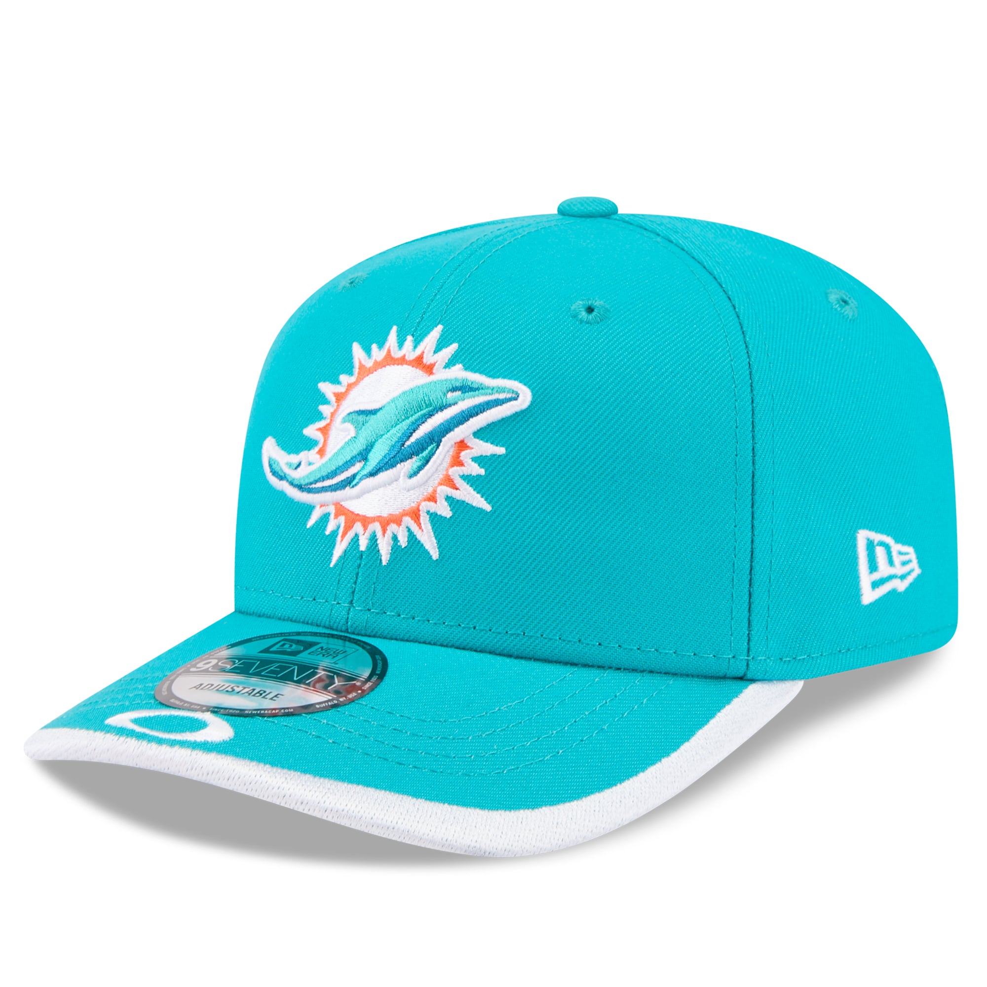 Casquette ajustable New Era x Oakley Aqua Miami Dolphins 9SEVENTY pour homme