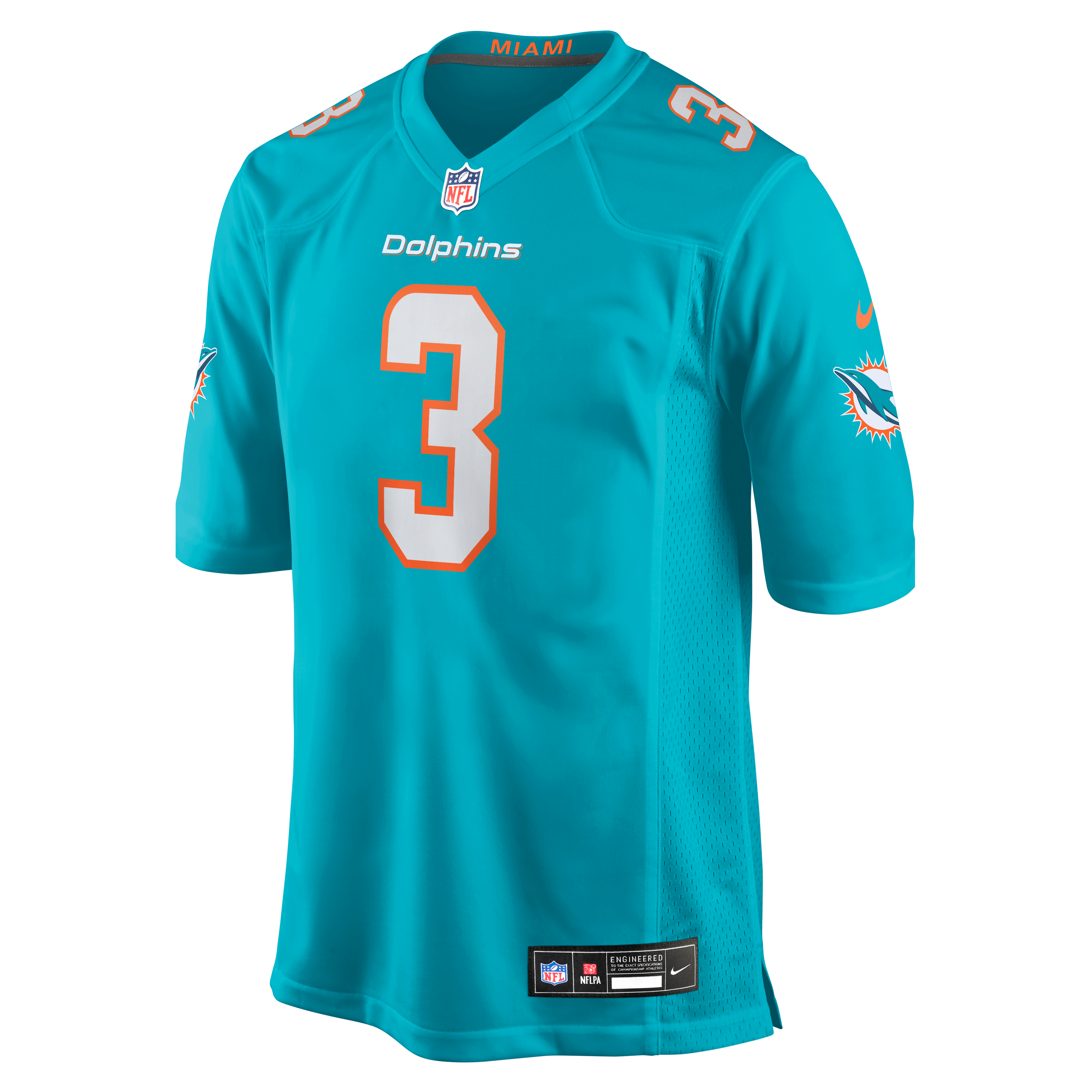 Maillot de match Nike Aqua Miami Dolphins Chris Johnson pour homme