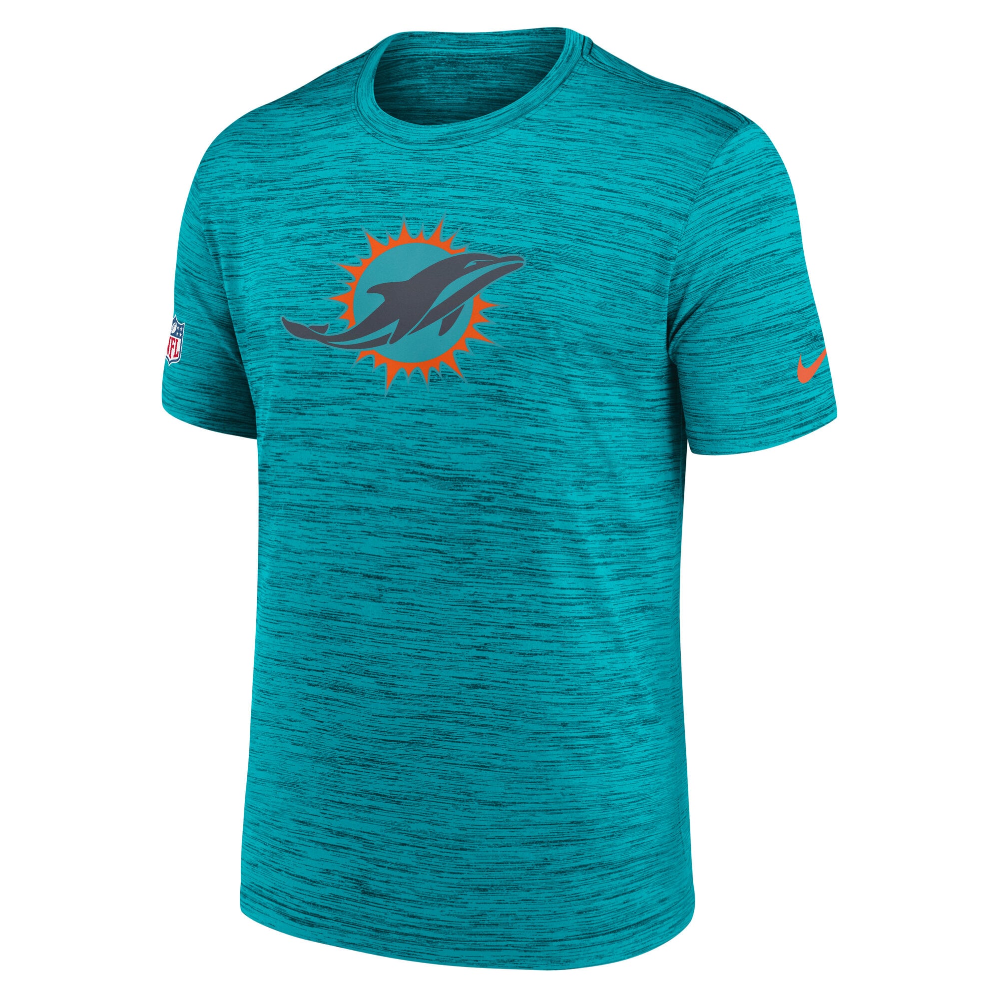 Men's Nike Aqua Miami Dolphins Rivalries Collection Sideline Velocity Dri-FIT T-Shirt