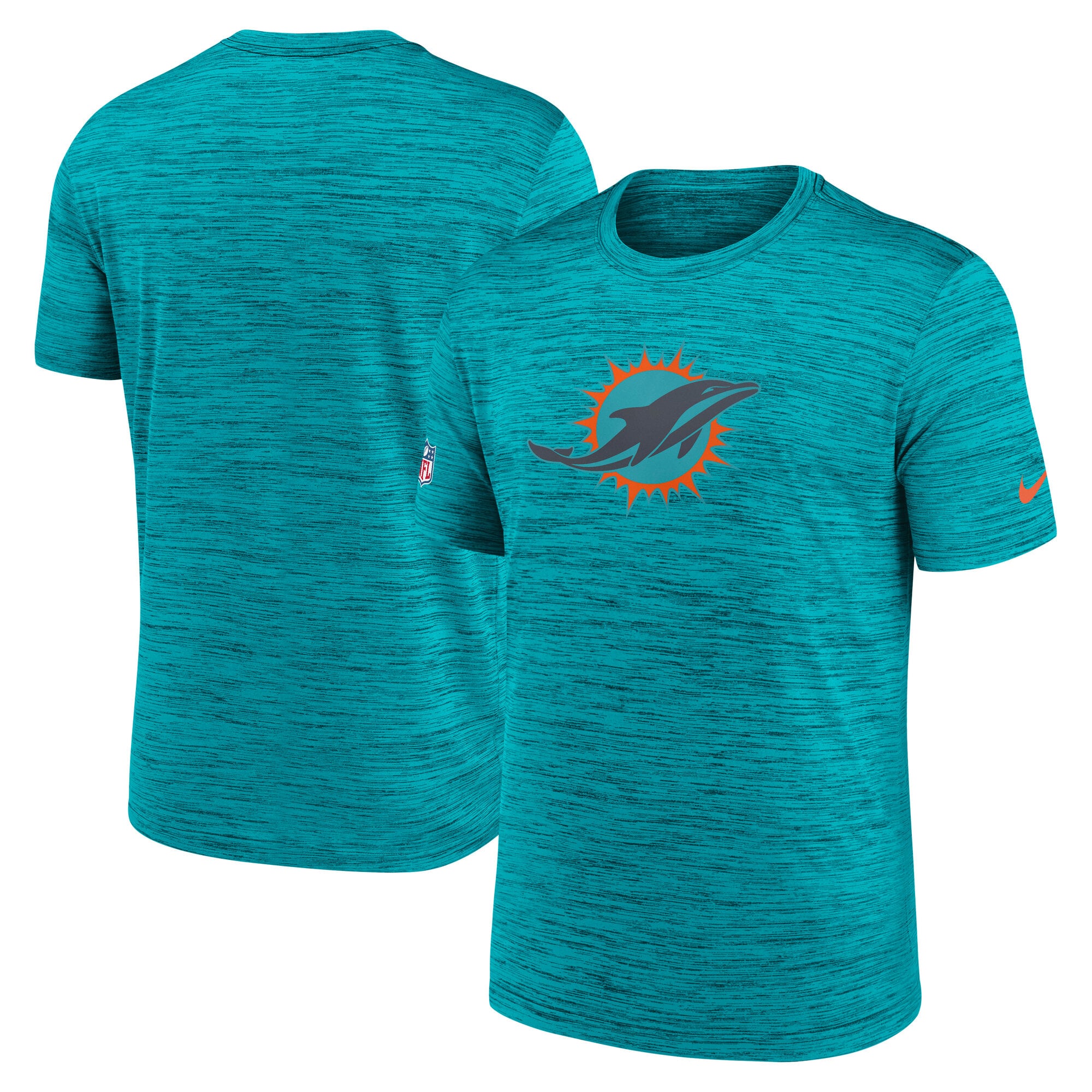 Men's Nike Aqua Miami Dolphins Rivalries Collection Sideline Velocity Dri-FIT T-Shirt