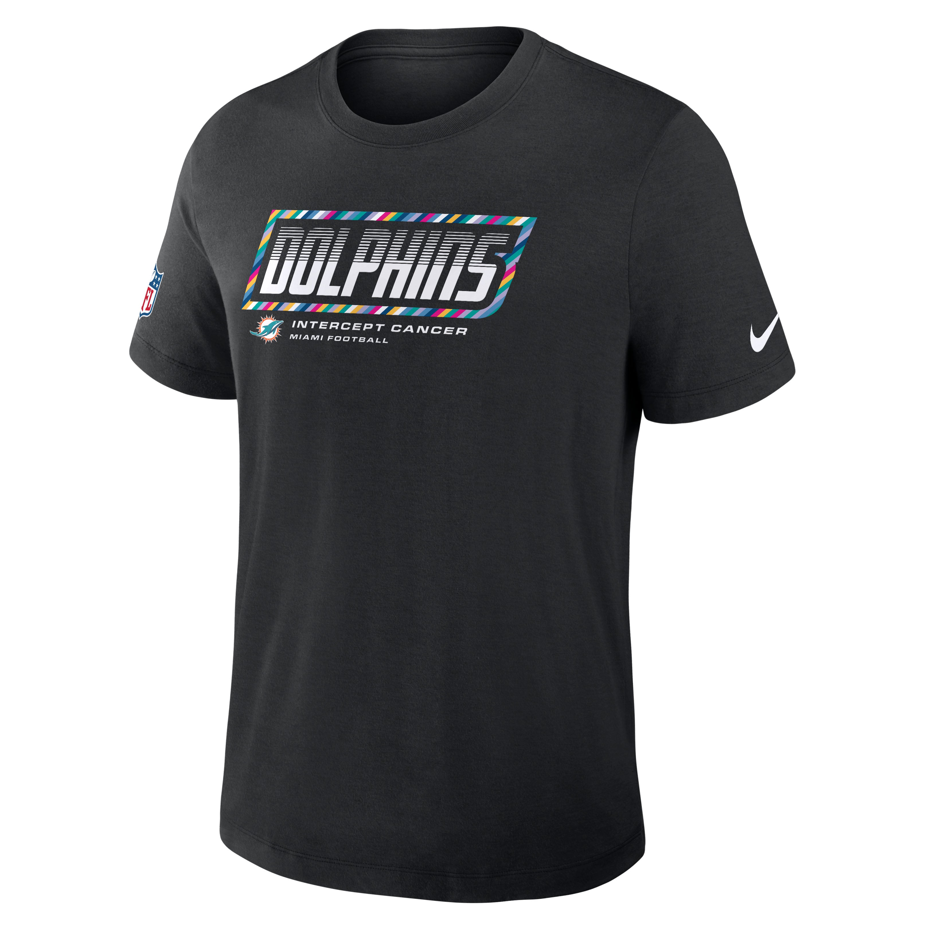 Men's Nike Pink Miami Dolphins 2026 NFL Crucial Catch Tri-Blend Dri-FIT T-Shirt