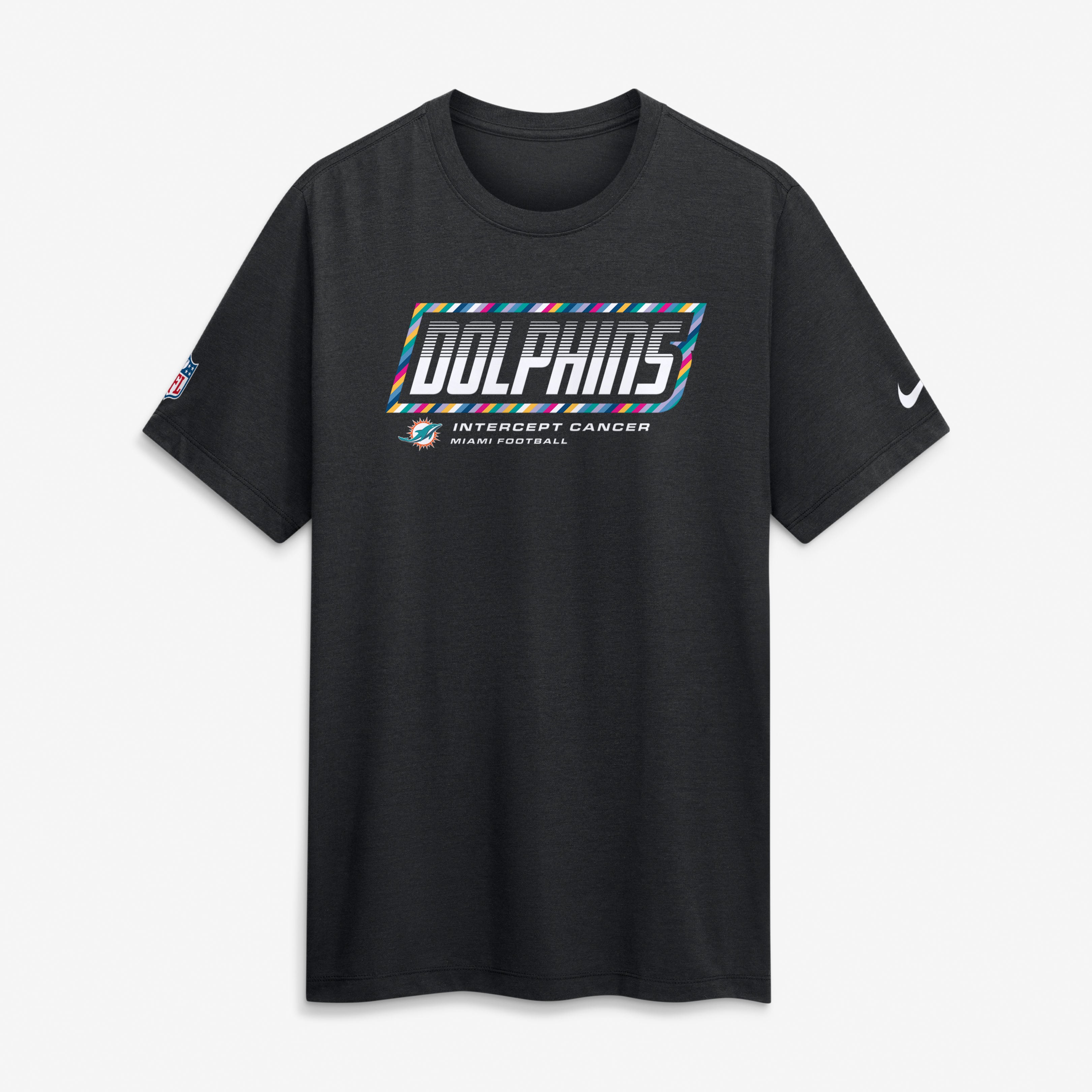 Men's Nike Pink Miami Dolphins 2026 NFL Crucial Catch Tri-Blend Dri-FIT T-Shirt
