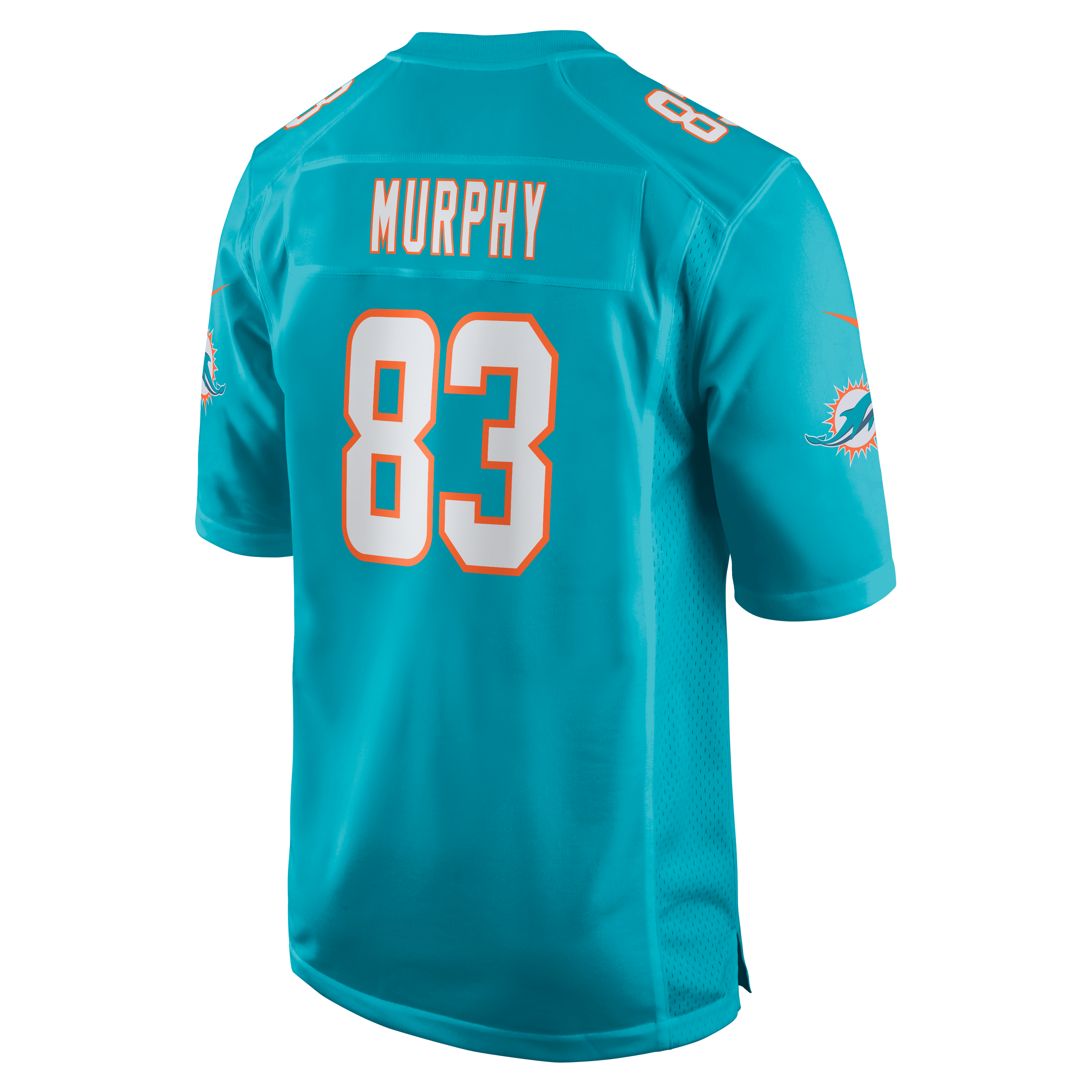 Maillot de match Nike Caleb Murphy Aqua Miami Dolphins pour homme