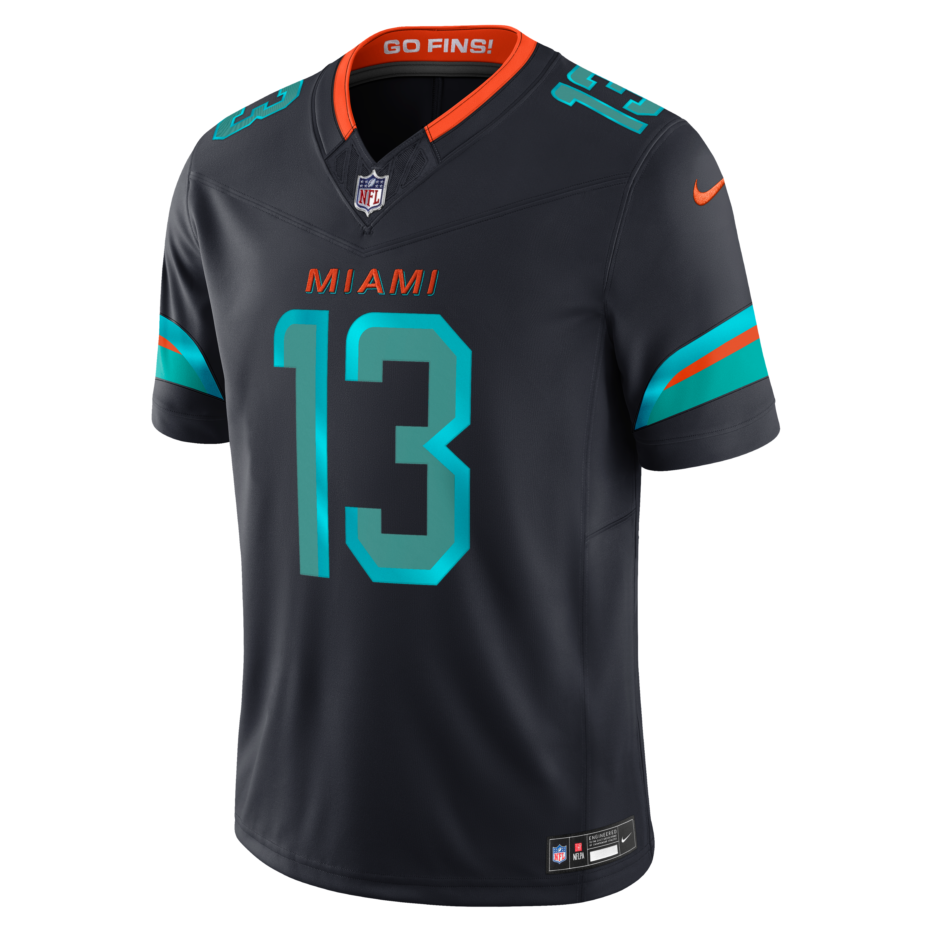 Maillot Nike Dan Marino bleu marine Miami Dolphins Rivalries Collection Édition Limitée Cousu pour homme