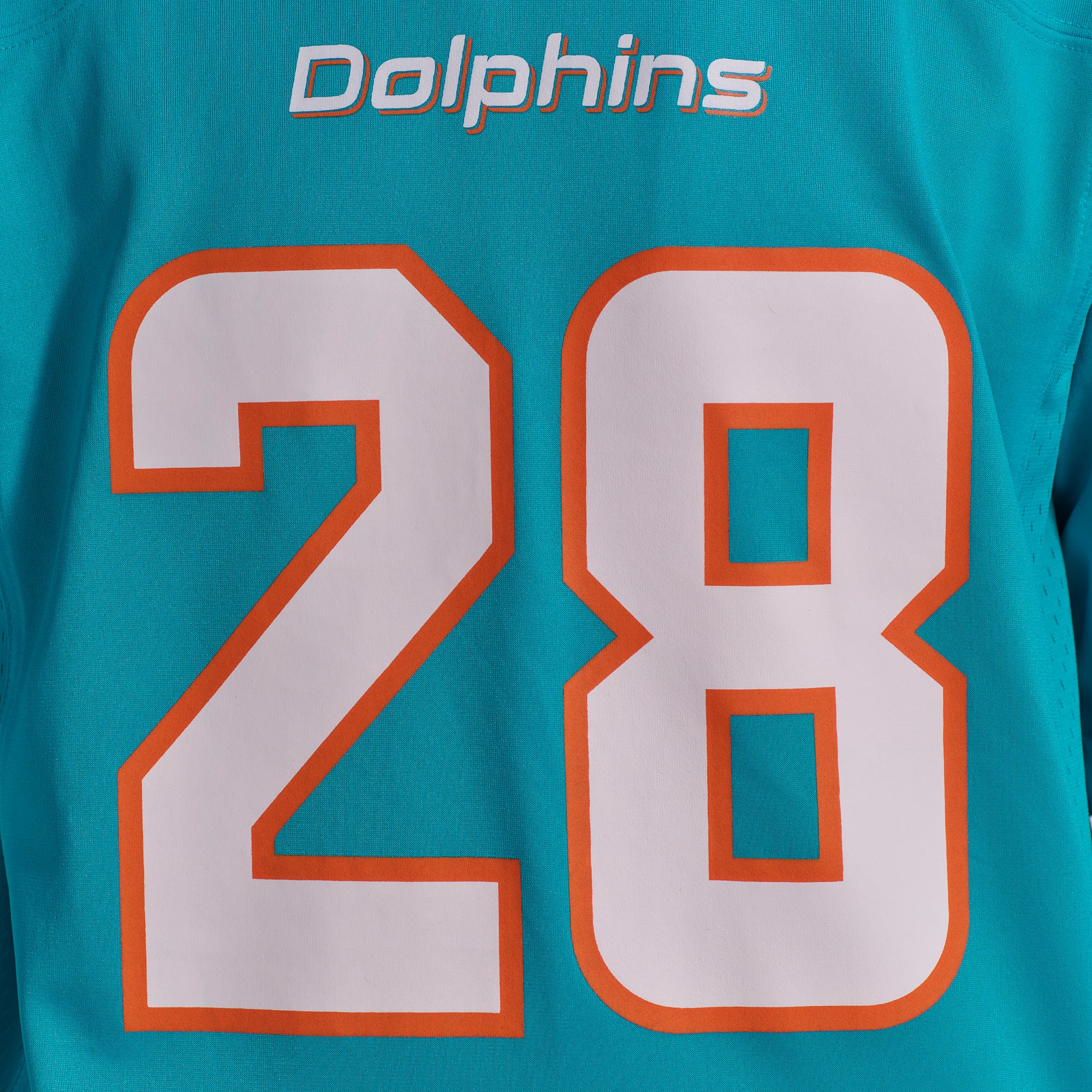 Maillot de match joueur Nike Devon Achane Aqua Miami Dolphins pour hommes
