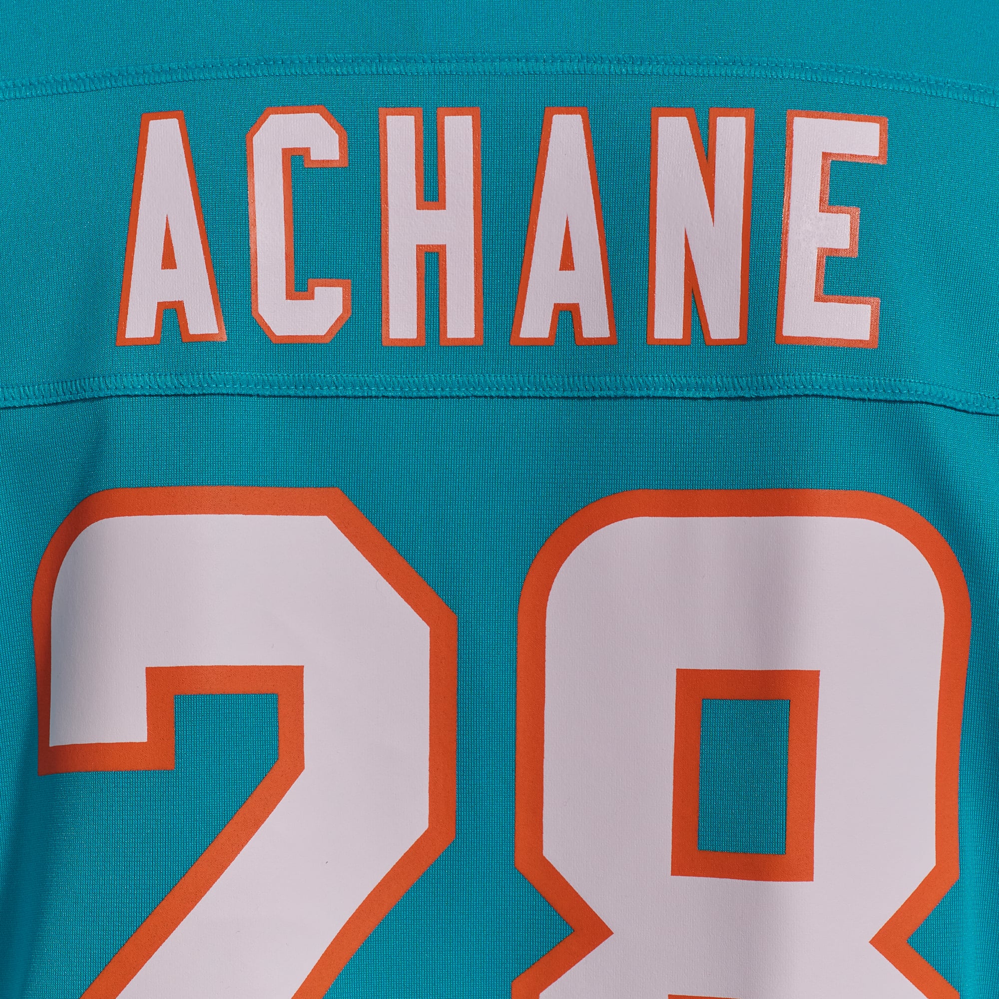 Maillot de match joueur Nike Devon Achane Aqua Miami Dolphins pour hommes