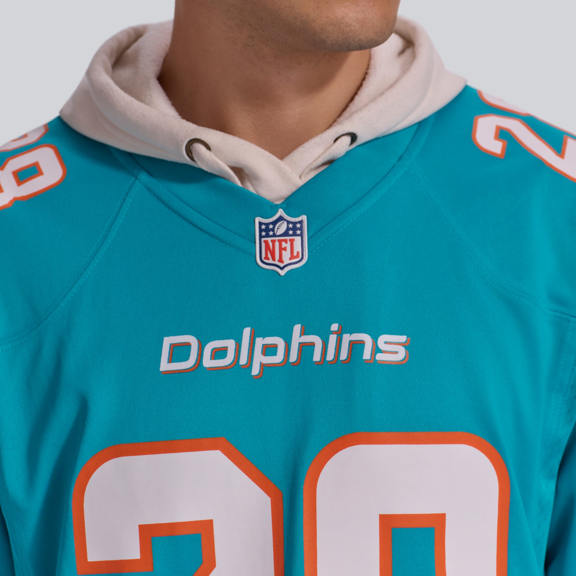 Maillot de match joueur Nike Devon Achane Aqua Miami Dolphins pour hommes