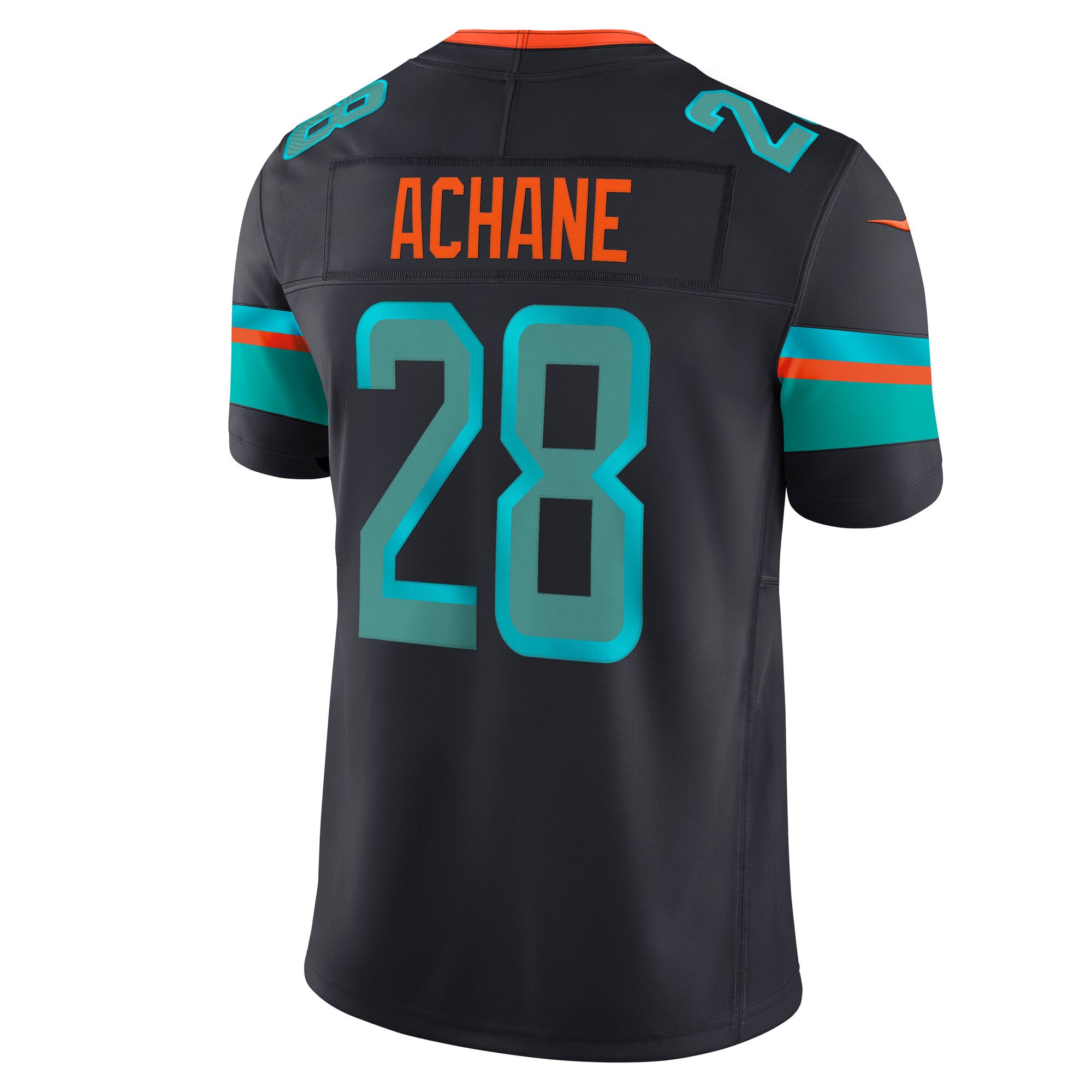 Maillot Nike De’Von Achane bleu marine Miami Dolphins Rivalries Collection Édition Limitée