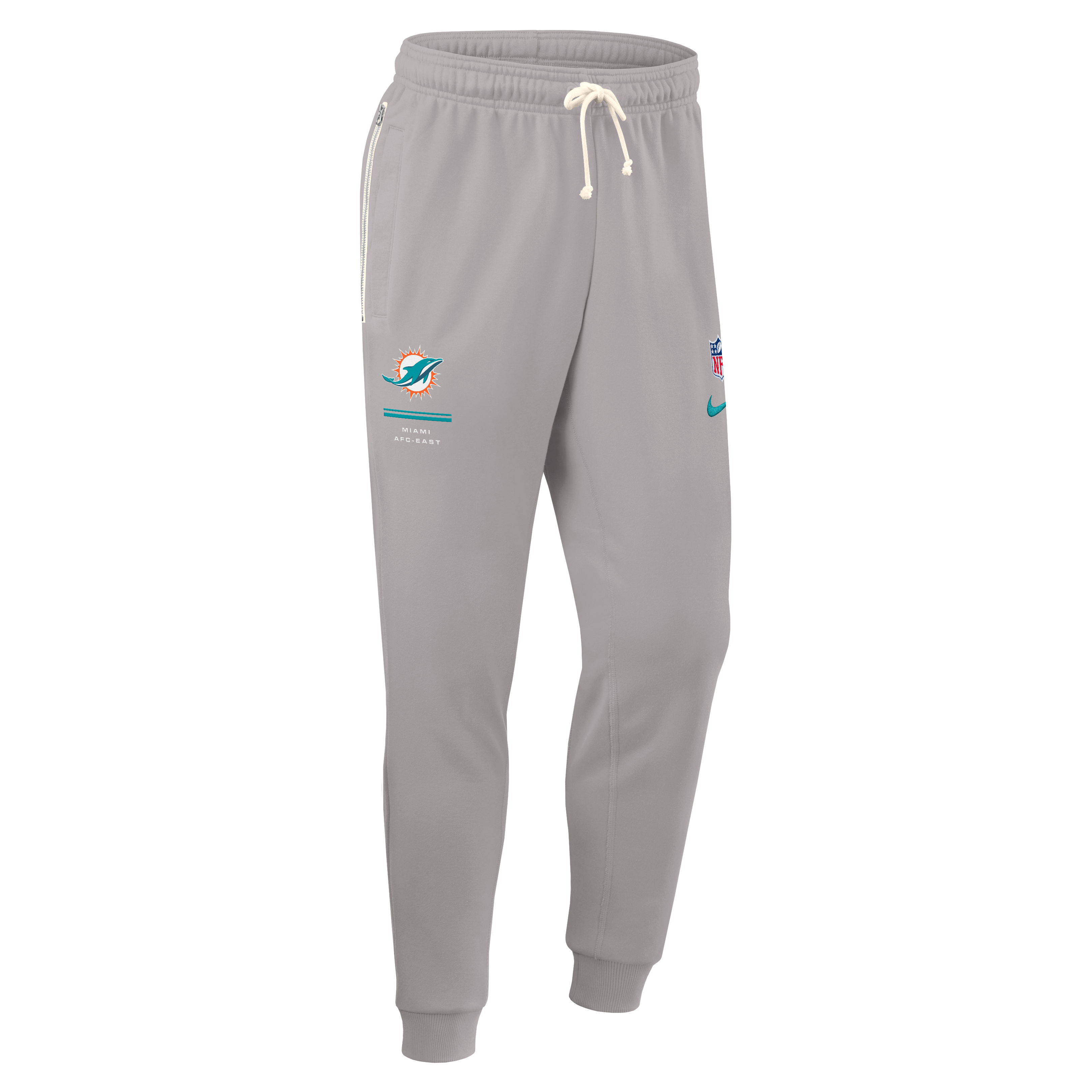 Men's Nike Gray Miami Dolphins Sideline Standard Issue Touchback Kick Dri-FIT Taper Pants