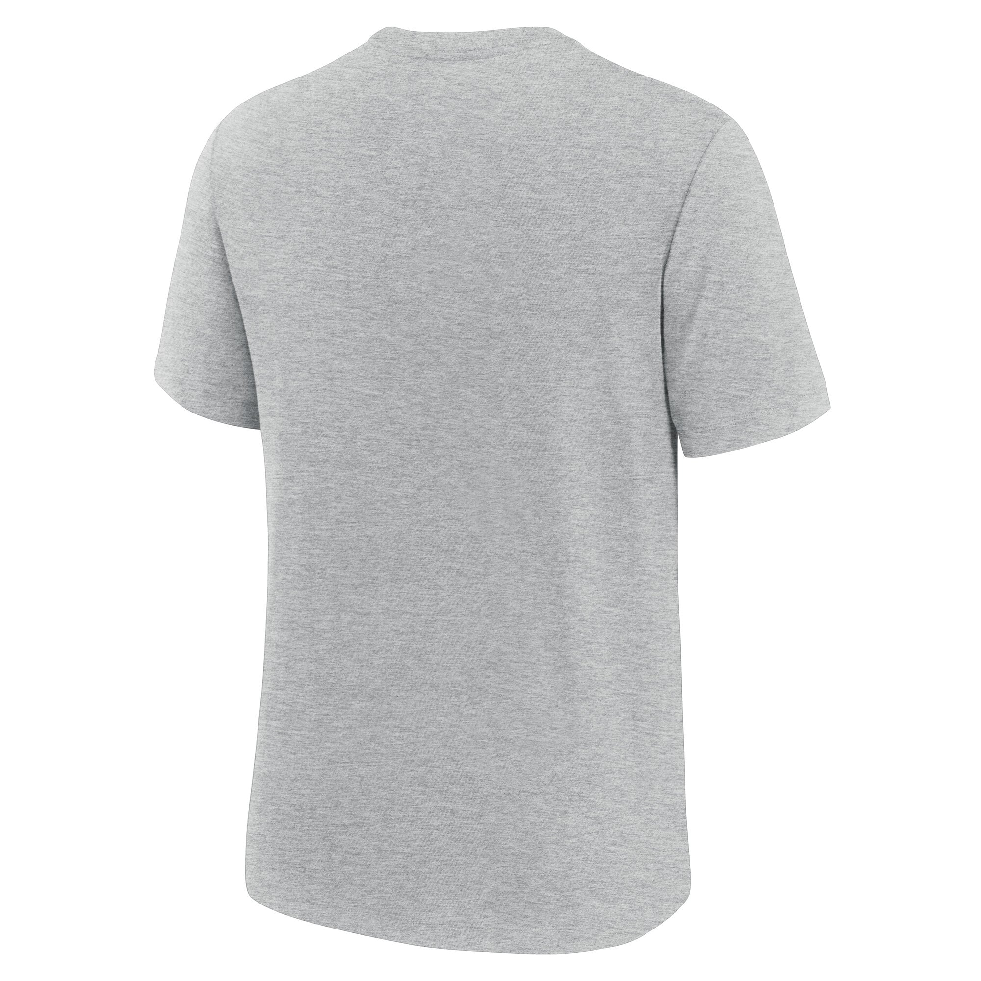 T-shirt Nike Long Pass Tri-Blend gris chiné pour homme, Miami Dolphins