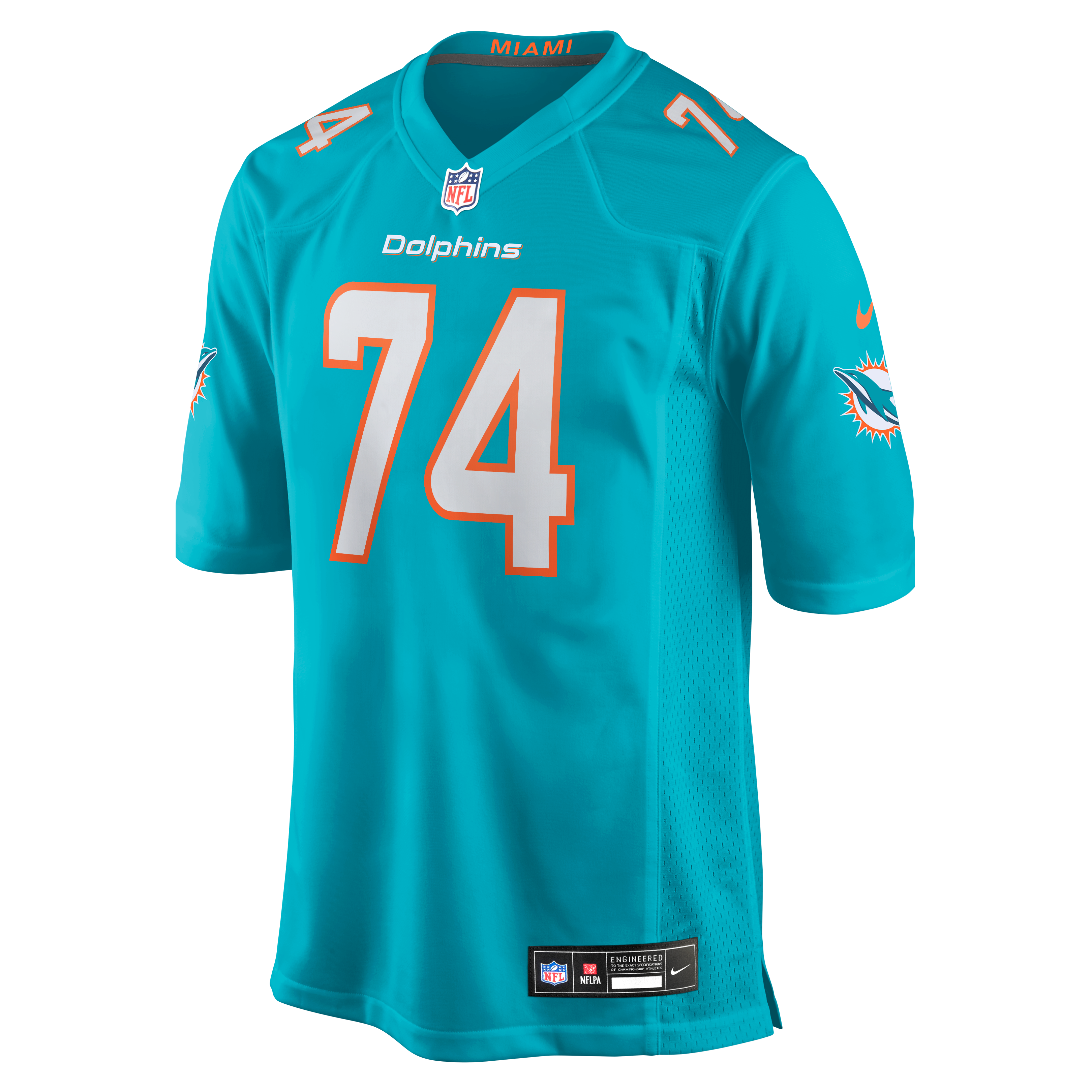 Maillot de match Nike Kadyn Proctor Aqua Miami Dolphins pour homme