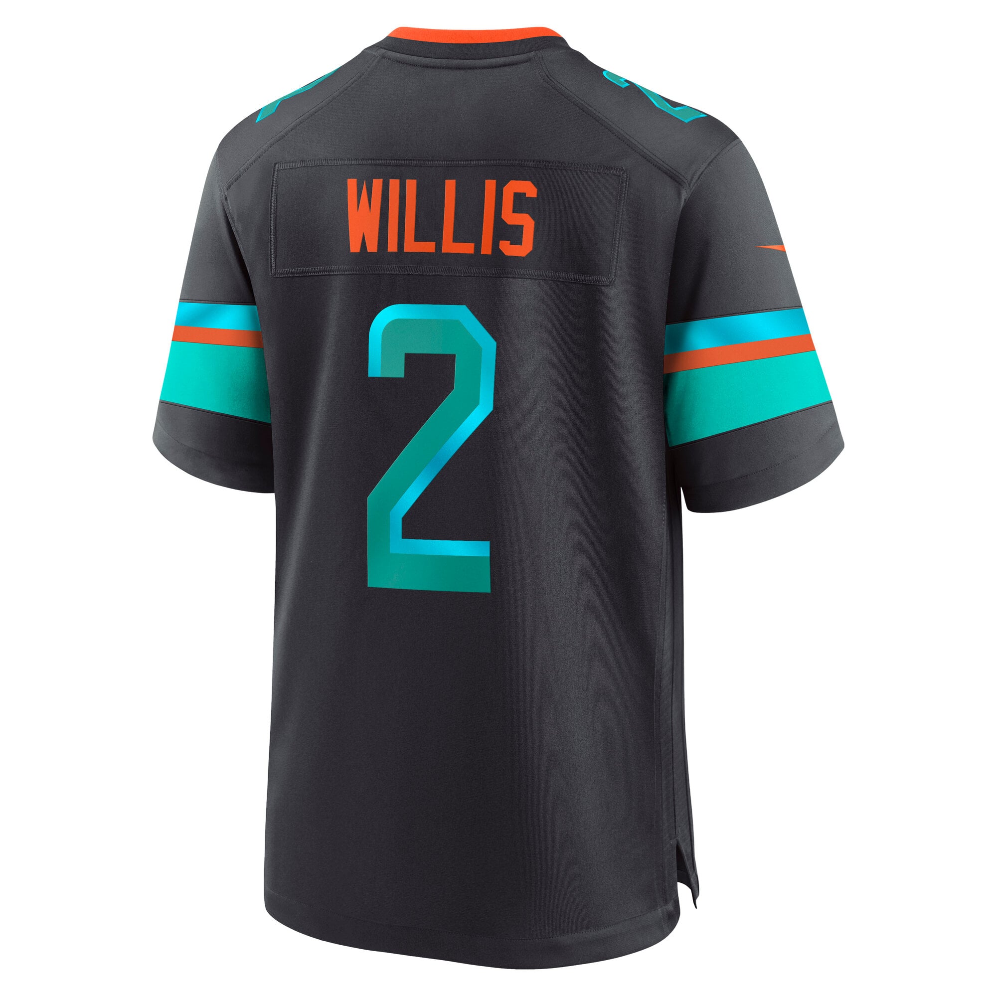 Maillot de match Nike Malik Willis Pitch Blue Miami Dolphins Rivalries Collection pour homme