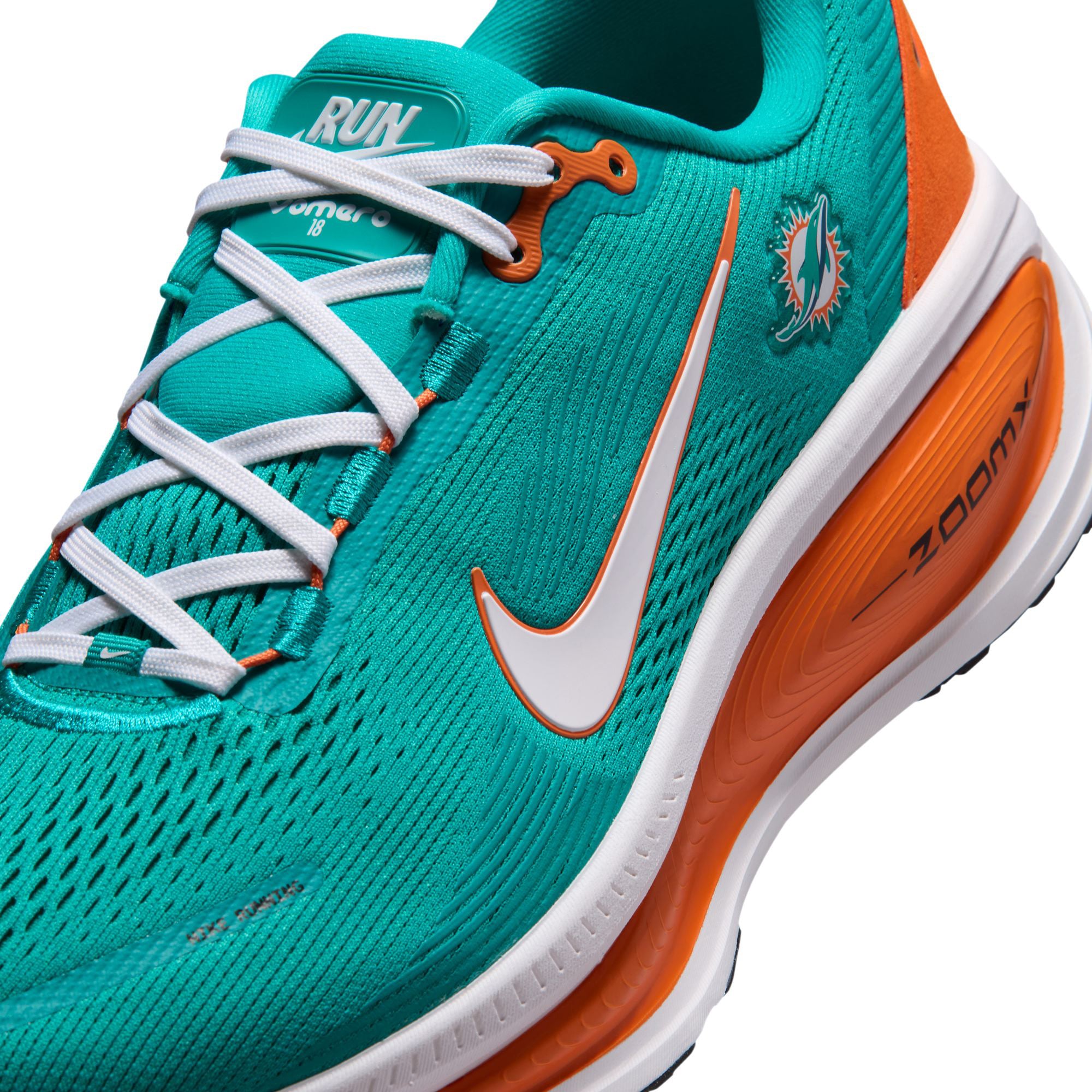 Men's Nike Miami Dolphins Vomero 18 Running Shoes