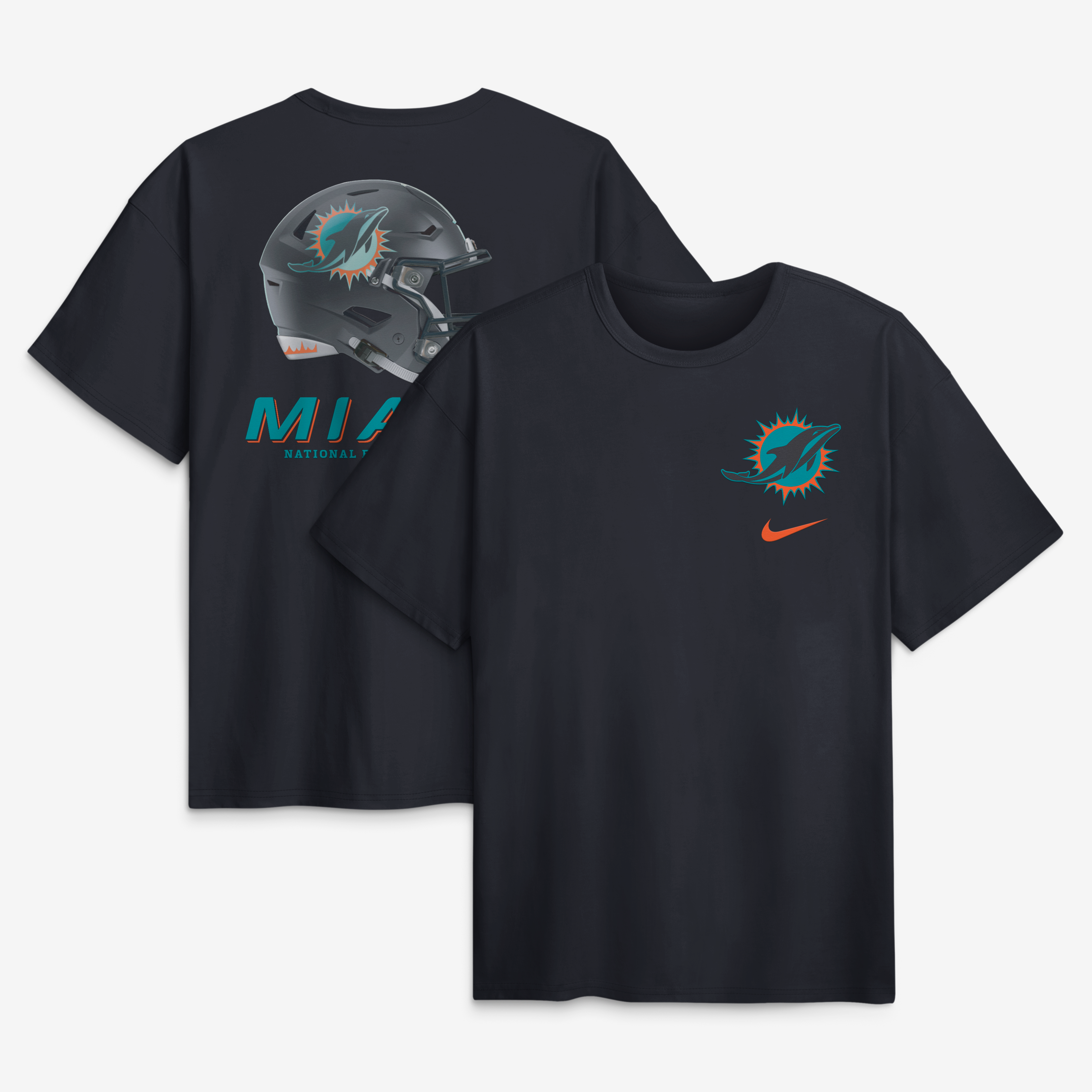 Men's Nike Navy Miami Dolphins Rivalries Collection Max90 T-Shirt