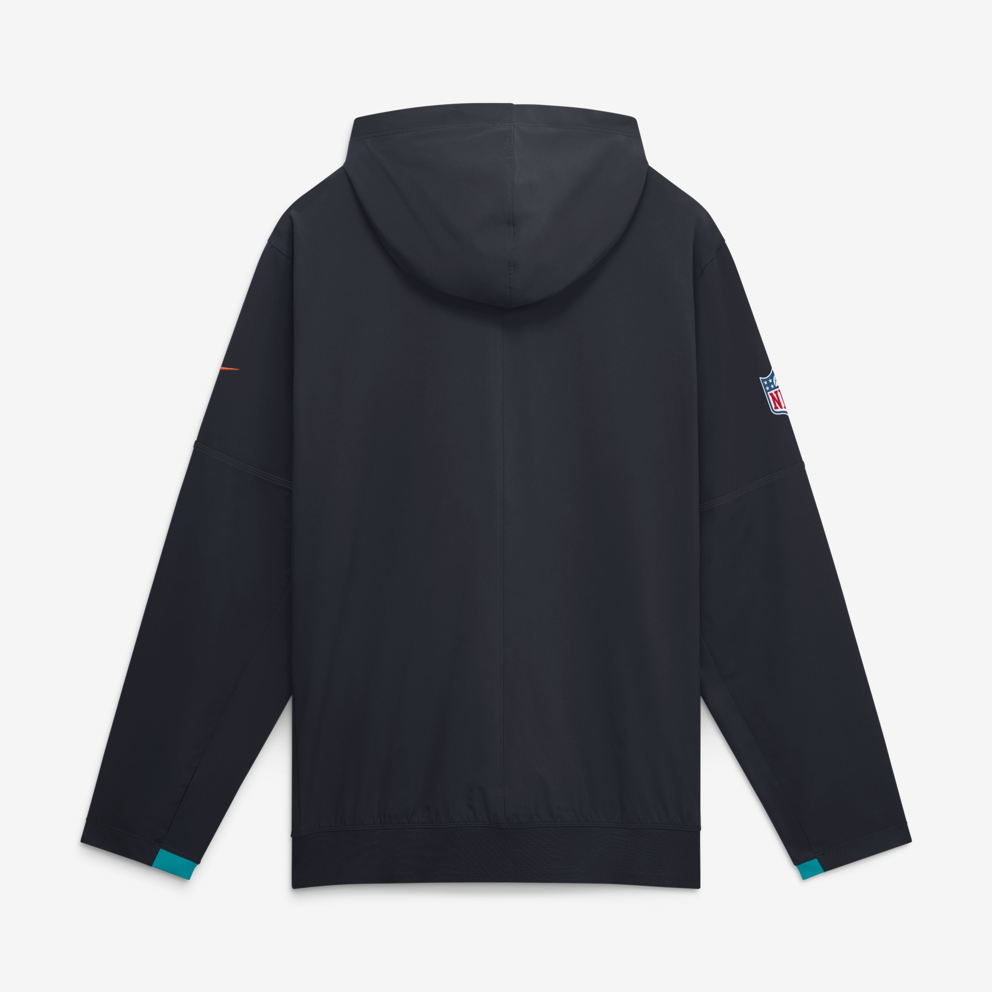 Men's Nike Navy Miami Dolphins Rivalries Collection Sideline Anorak Half-Zip Jacket