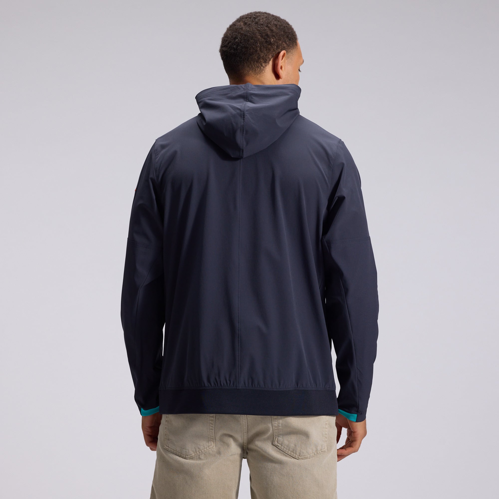 Men's Nike  Navy Miami Dolphins Rivalries Collection Sideline Anorak Half-Zip Jacket