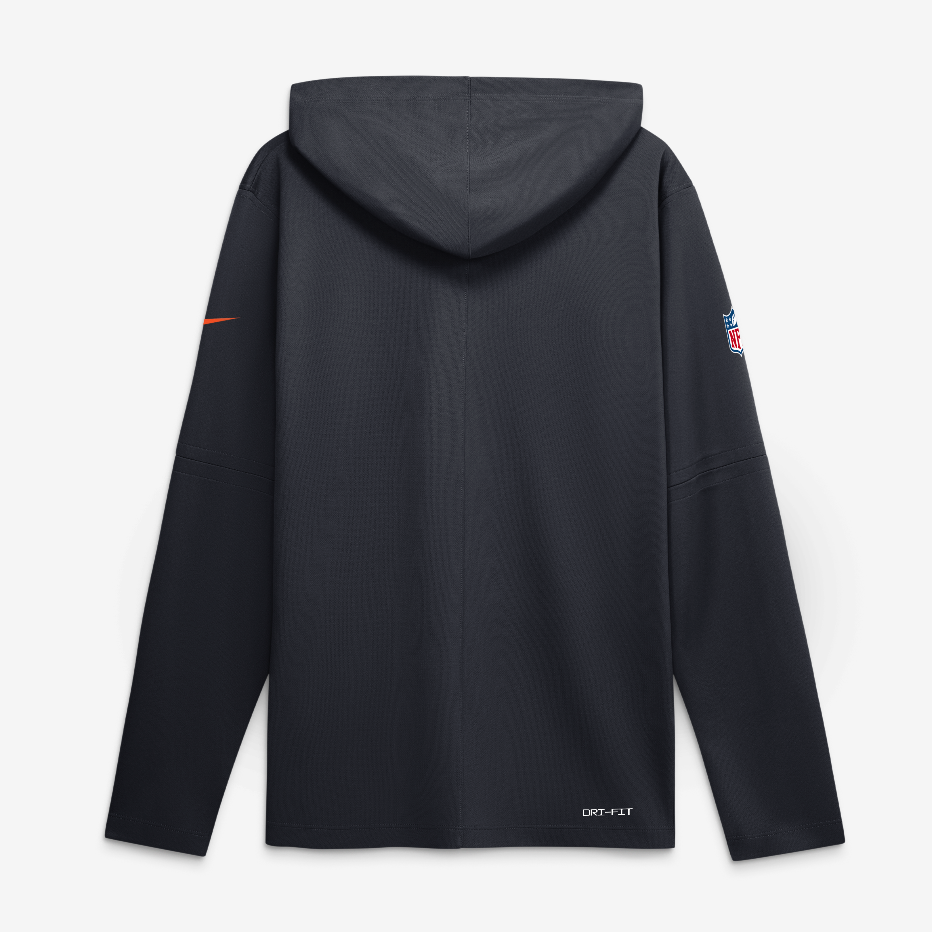 Men's Nike Navy Miami Dolphins Rivalries Collection Sideline Lightweight Hooded Long Sleeve Top