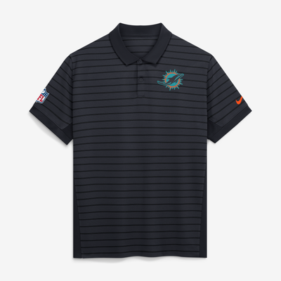  Miami Dolphins Nike Rivalries Collection Sideline Victory Polo - Navy