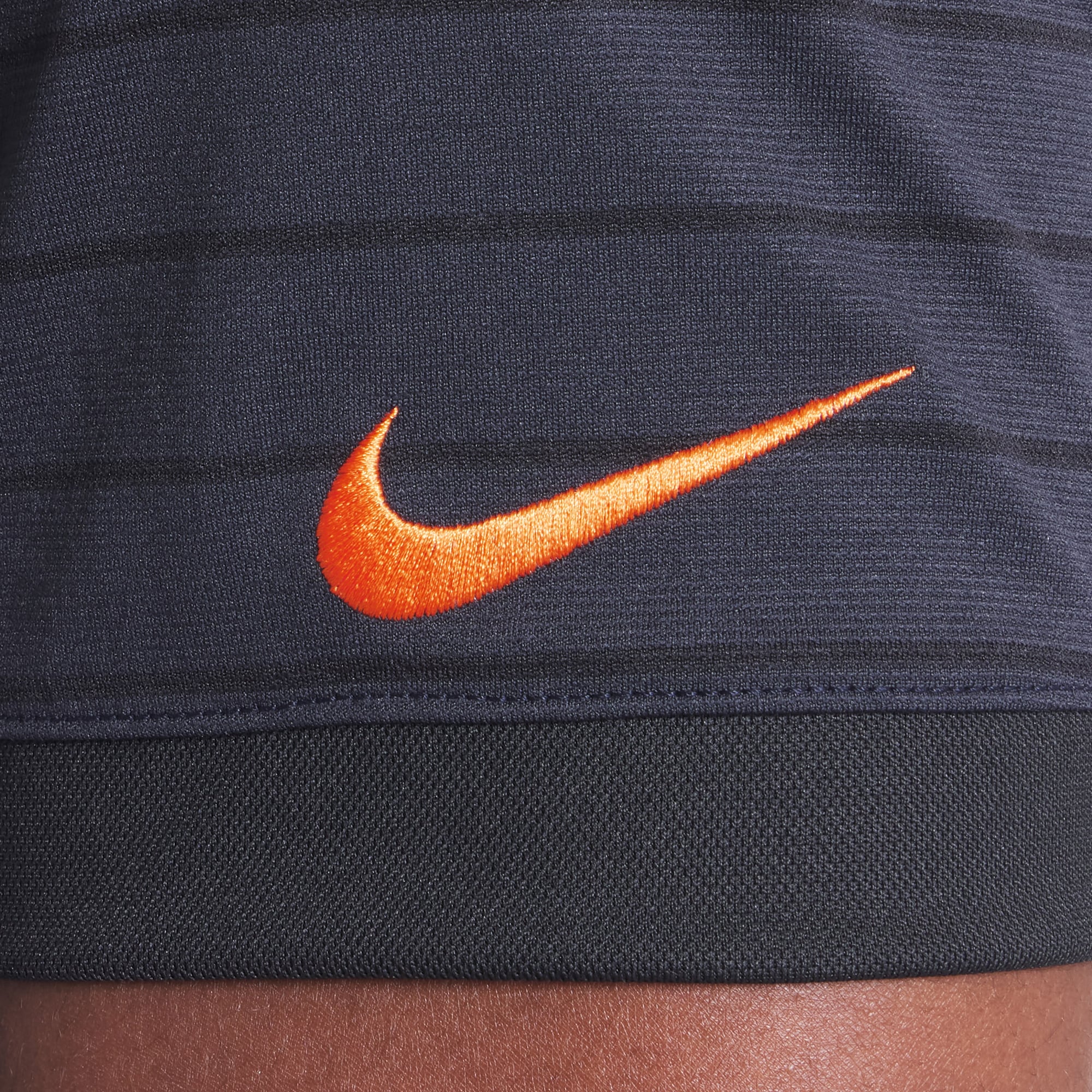 Men's Nike  Navy Miami Dolphins Rivalries Collection Sideline Victory Striped Dri-FIT Polo