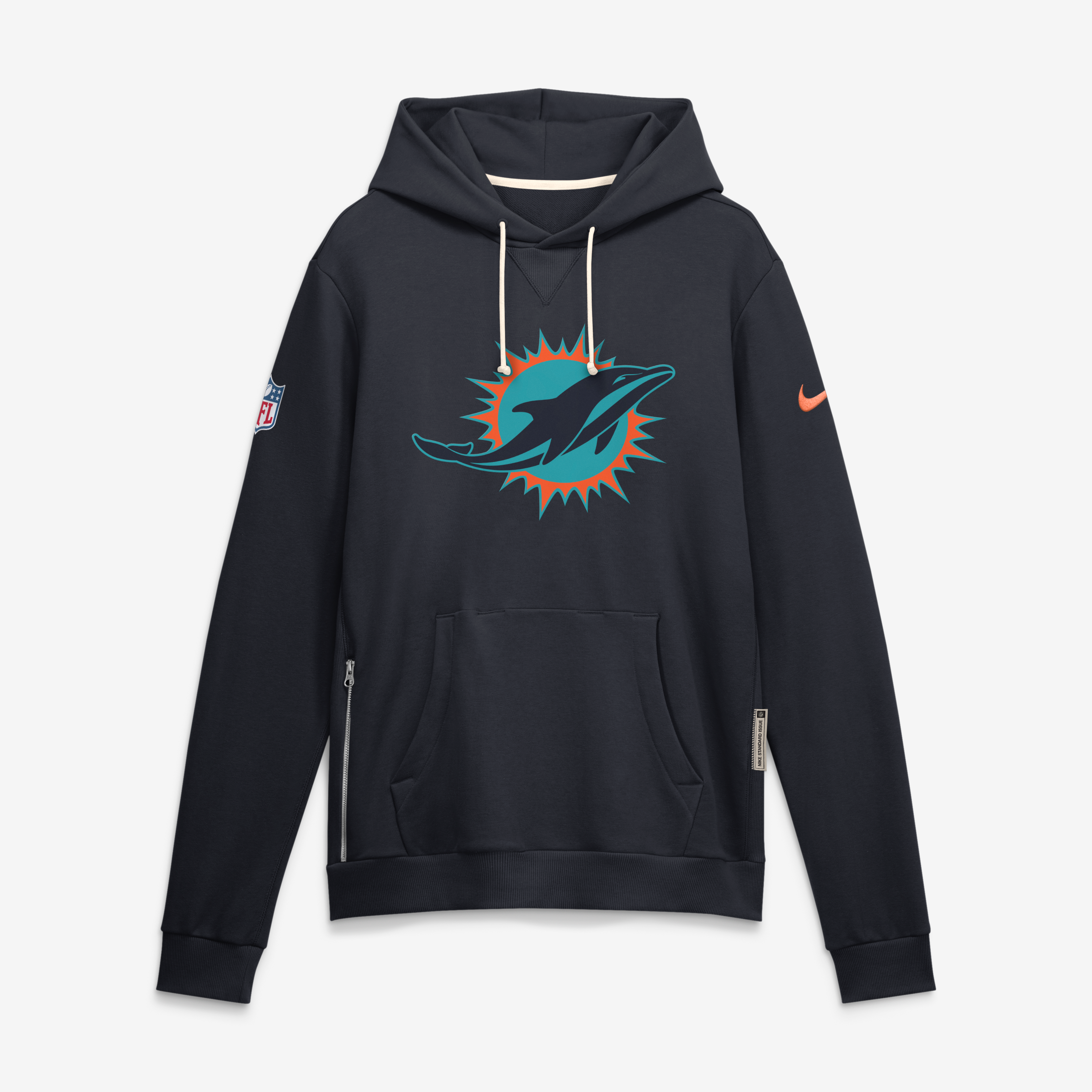 Men's Nike  Navy Miami Dolphins Rivalries Collection Standard Issue Sideline Pullover Hoodie