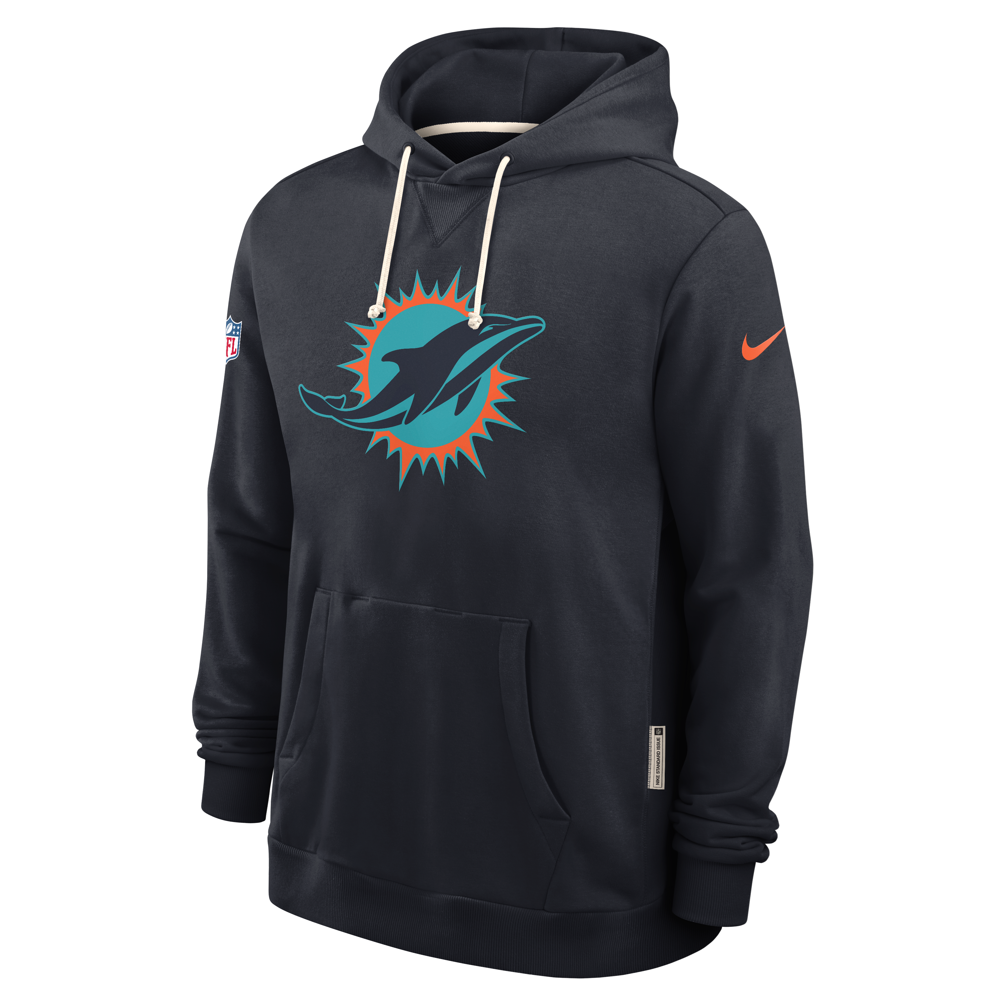 Men's Nike  Navy Miami Dolphins Rivalries Collection Standard Issue Sideline Pullover Hoodie