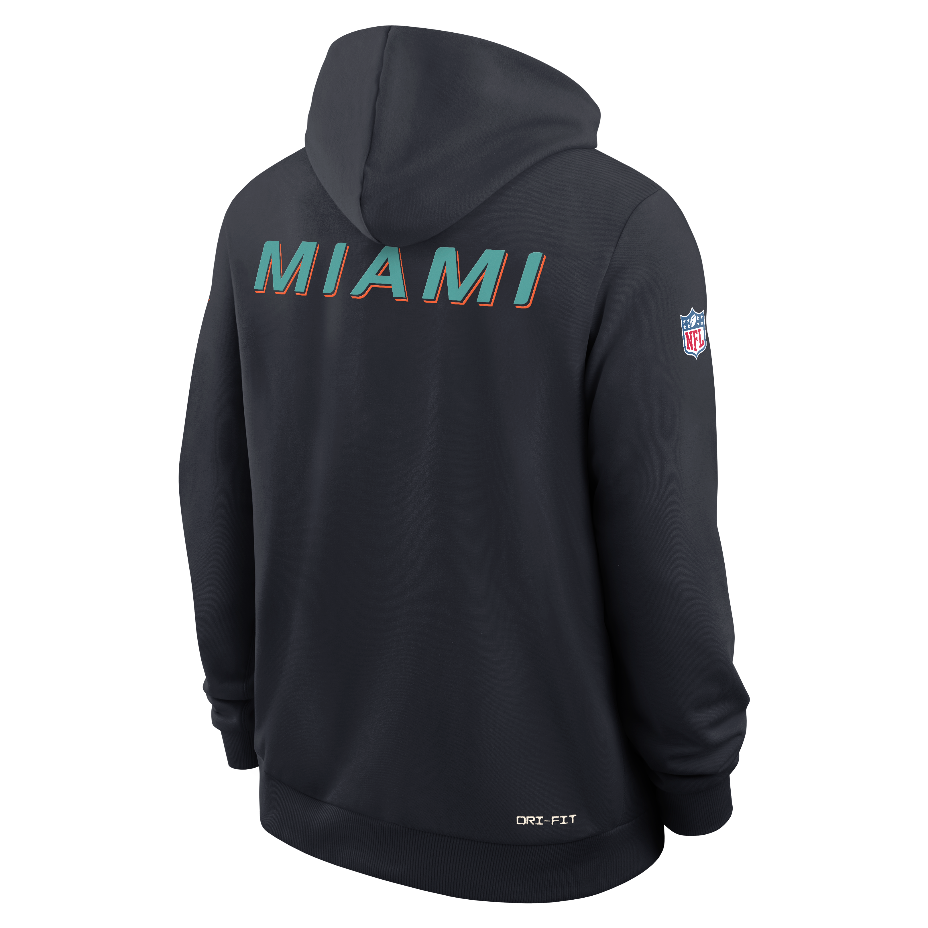 Men's Nike  Navy Miami Dolphins Rivalries Collection Standard Issue Sideline Pullover Hoodie