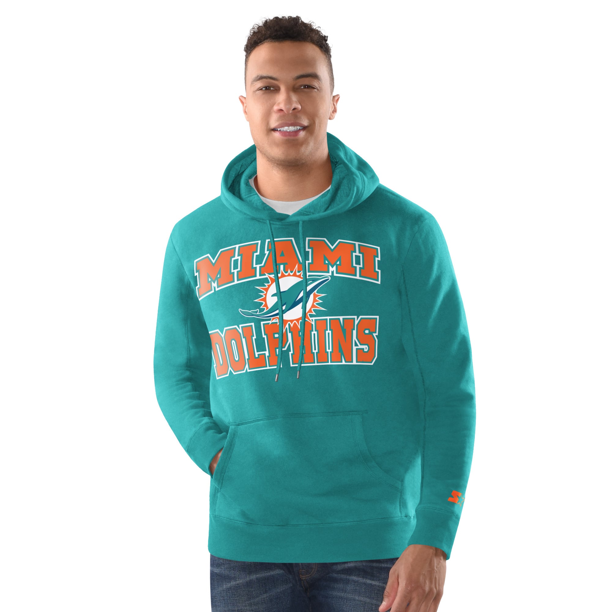 Ensemble sweat à capuche et bonnet revers Starter Aqua Miami Dolphins pour homme