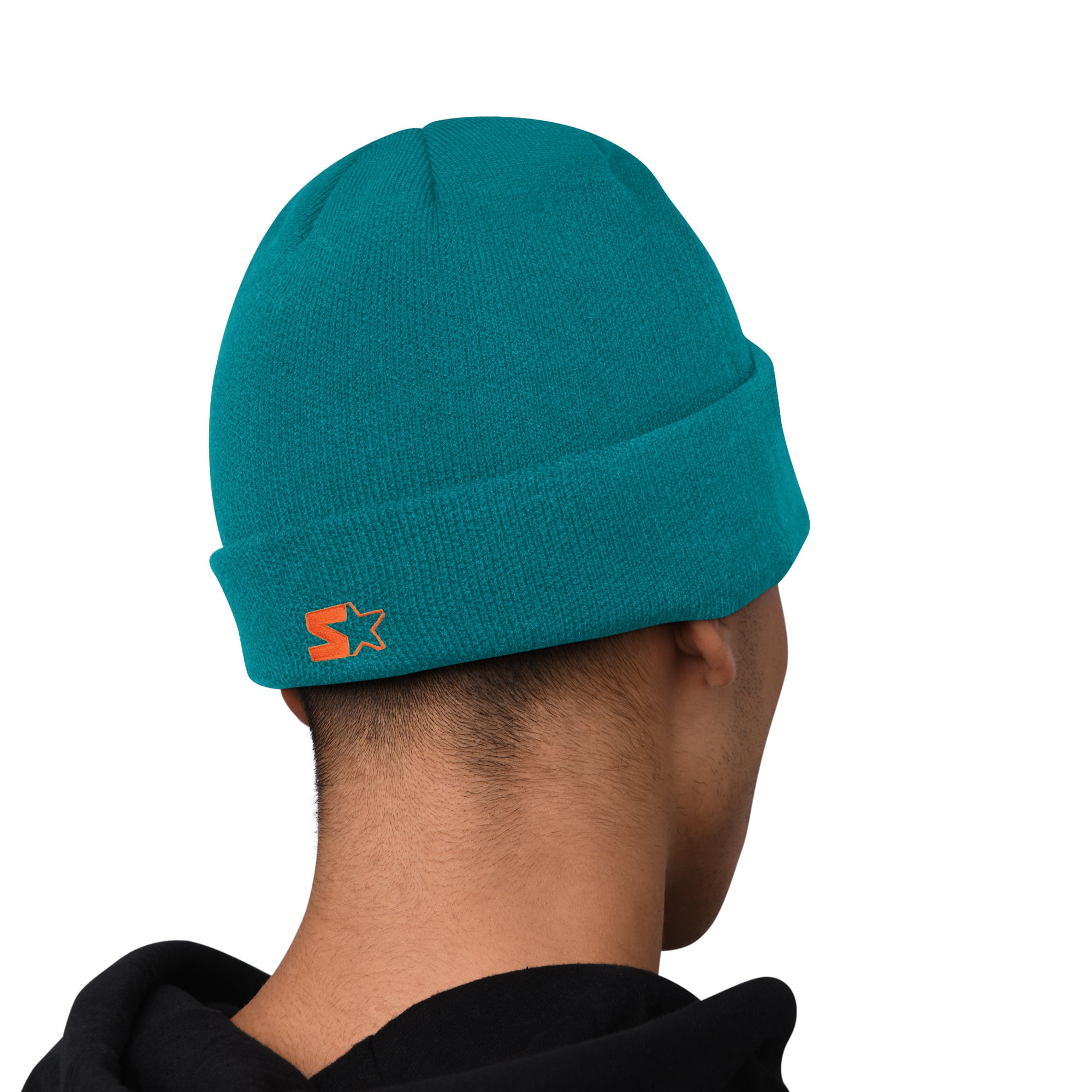 Men's Starter Aqua Miami Dolphins Hoodie and Cuffed Knit Hat Combo Pack