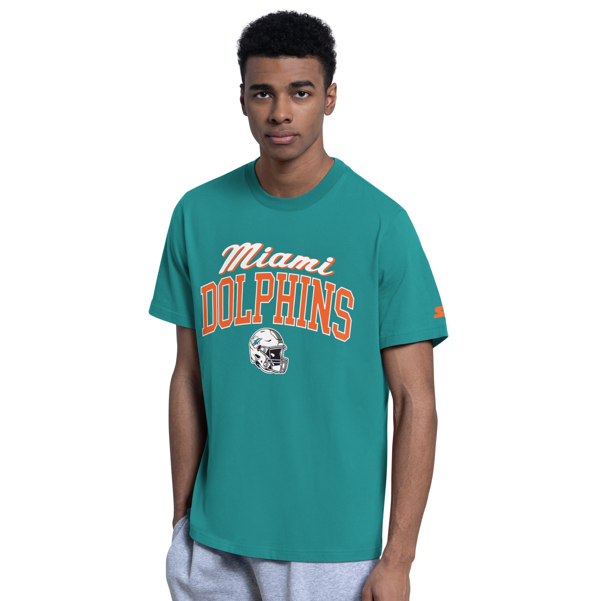 Ensemble t-shirt et sweat à capuche Starter Aqua Miami Dolphins pour homme